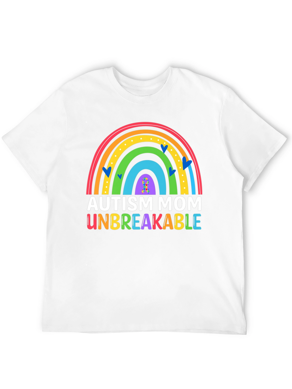 Autism Mom Unbreakable Rainbow T-Shirt