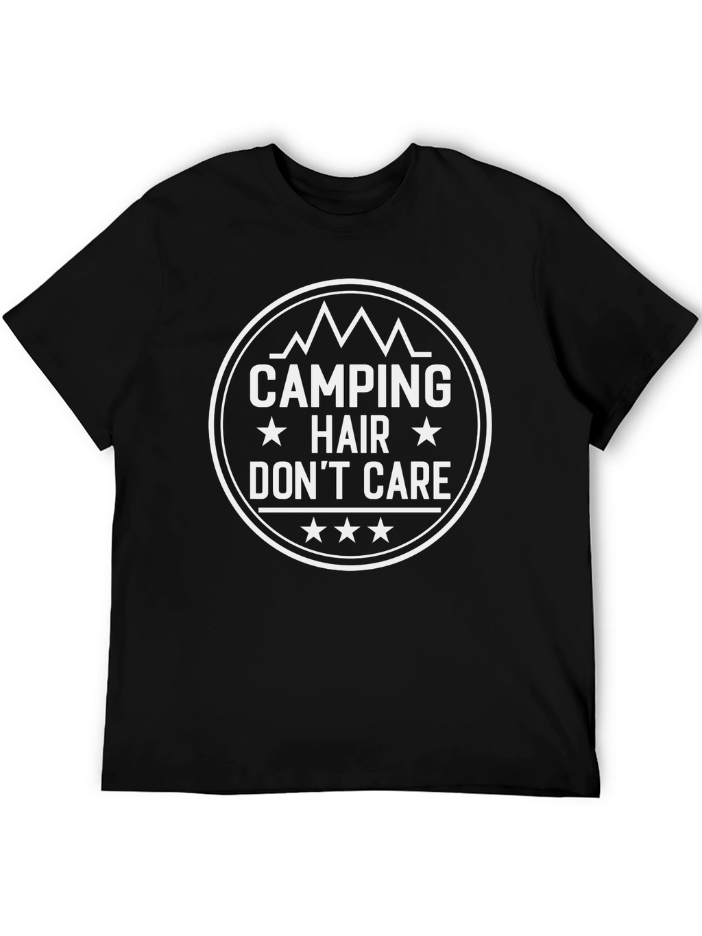 Camping Hair Dont Care Graphic Tee