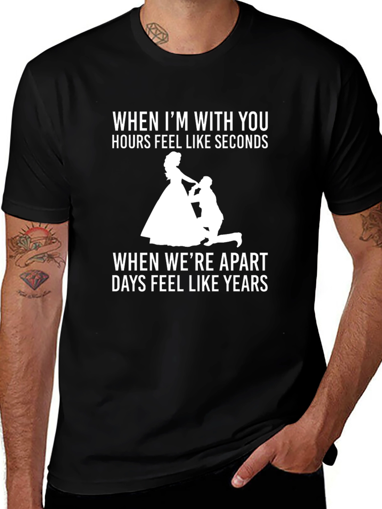 Romantic Couple T-Shirt - Time Flies When Together