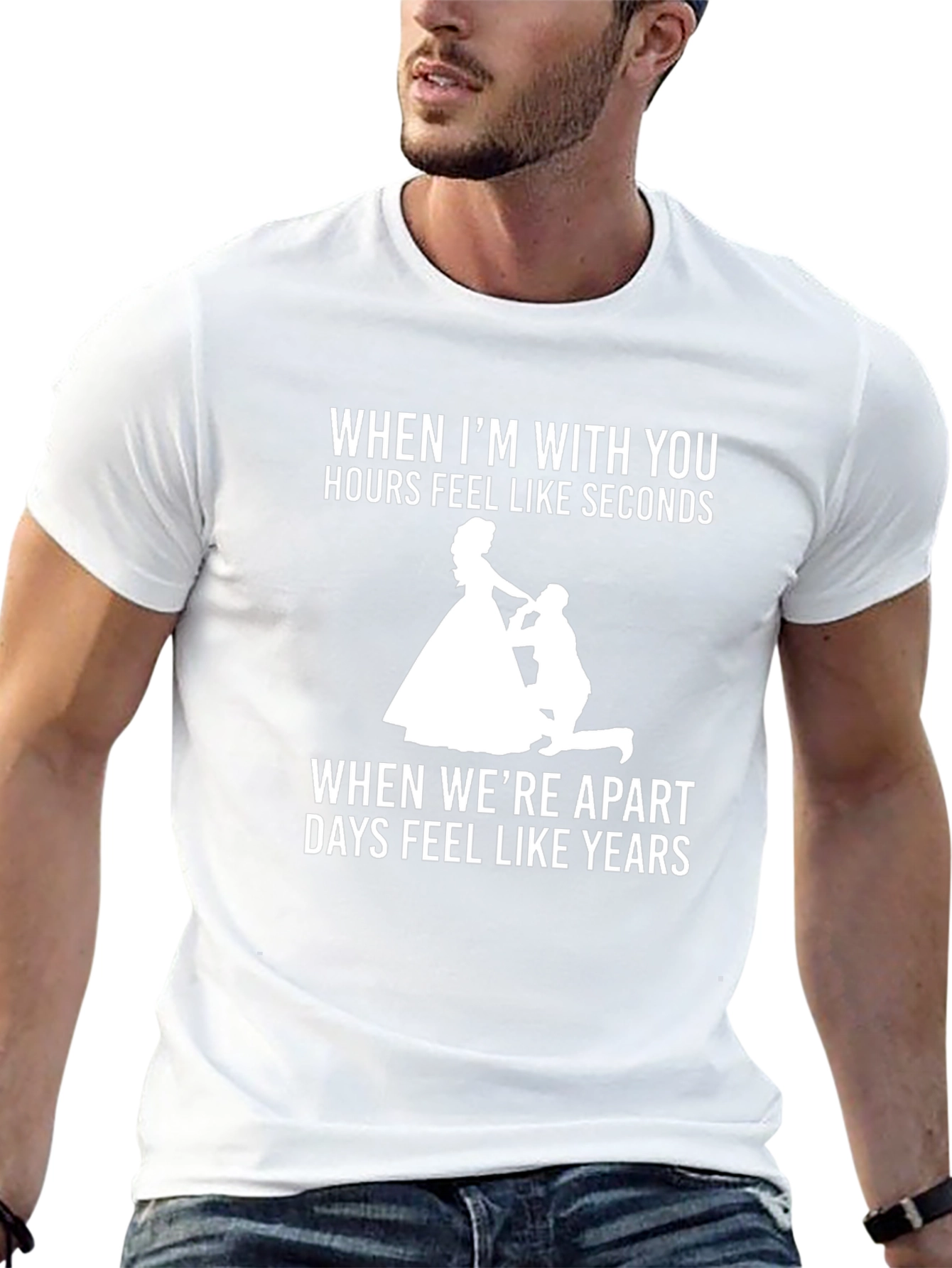 Romantic Couple T-Shirt - Time Flies When Together