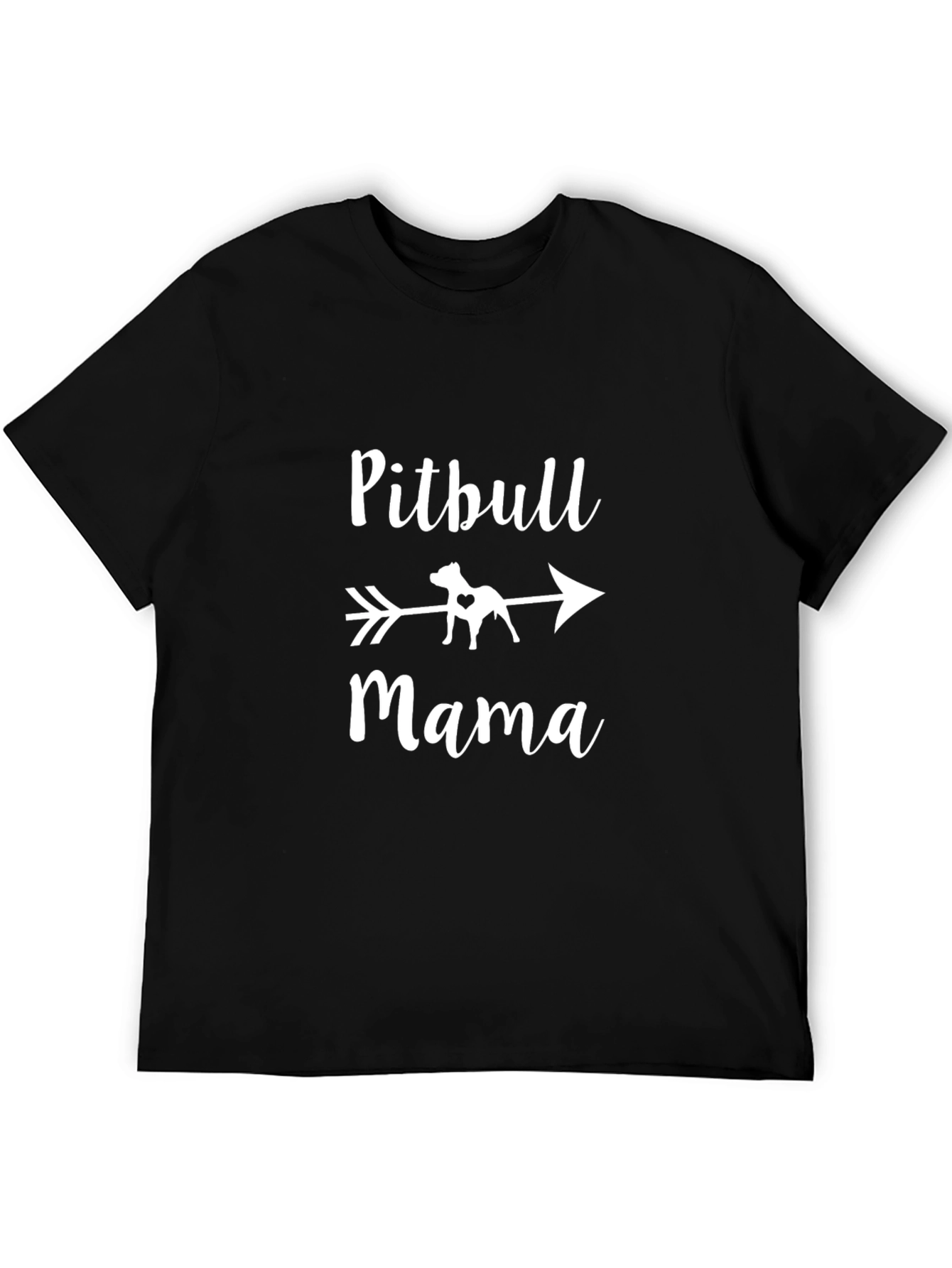 Pitbull Mama Graphic Tee - Black