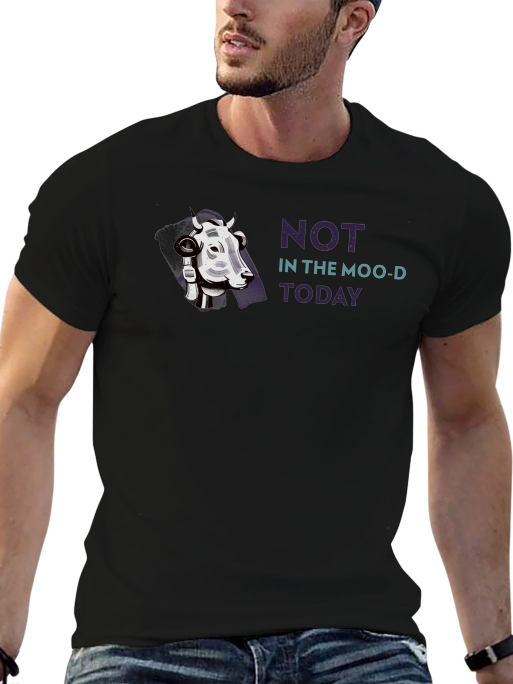 Not In The Moo-d Today Graphic Tee