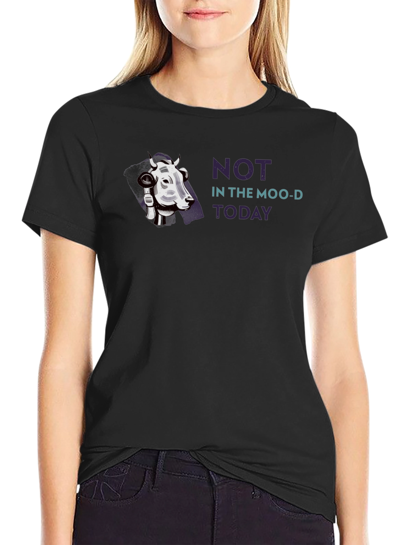 Not In The Moo-d Today Graphic Tee