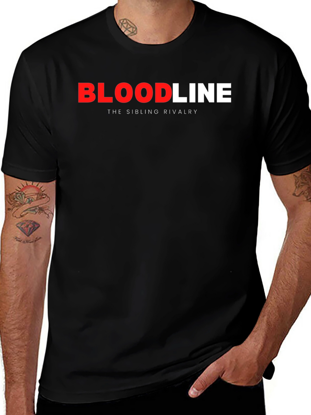 Bloodline Sibling Rivalry Black Graphic Tee