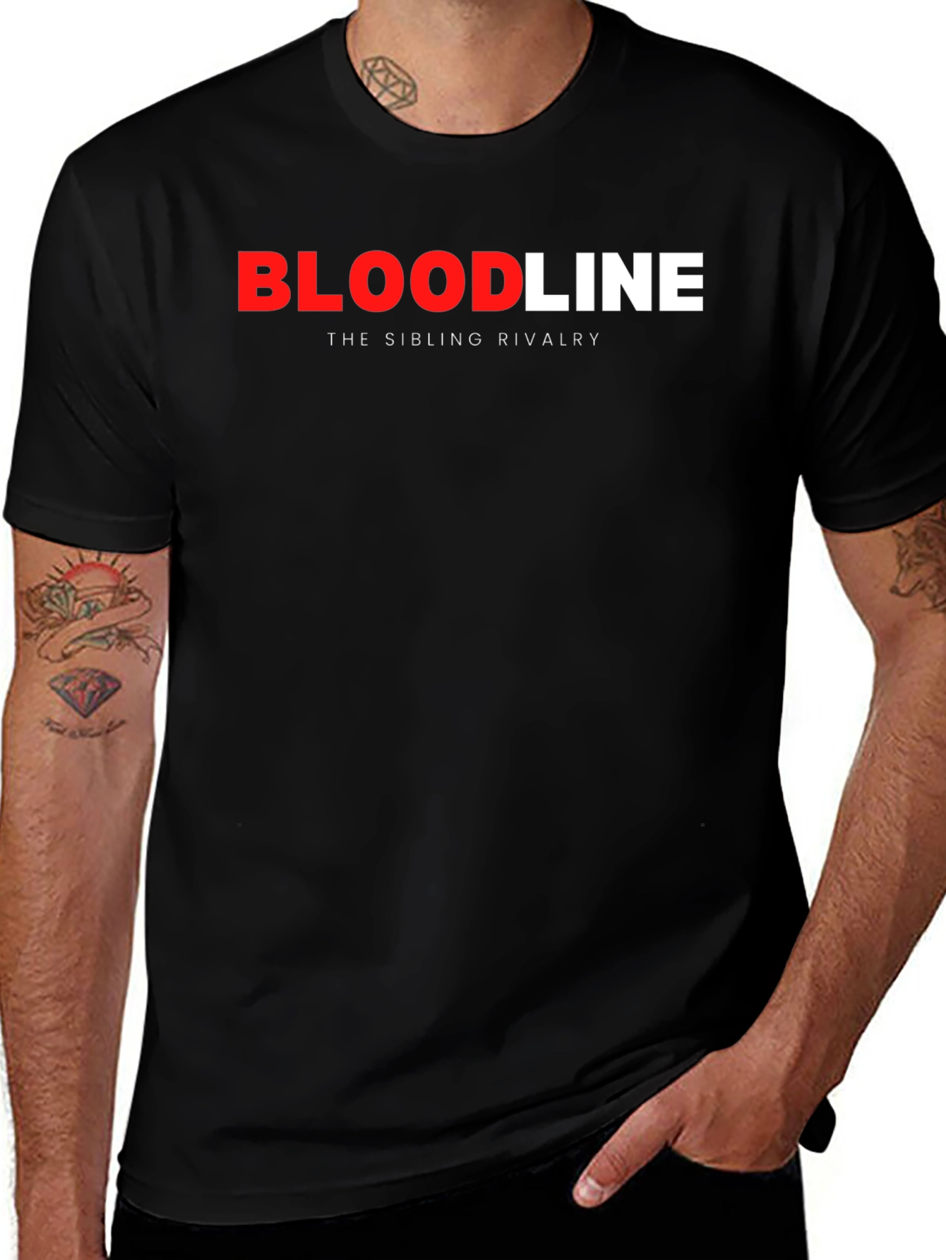 Bloodline Sibling Rivalry Black Graphic Tee