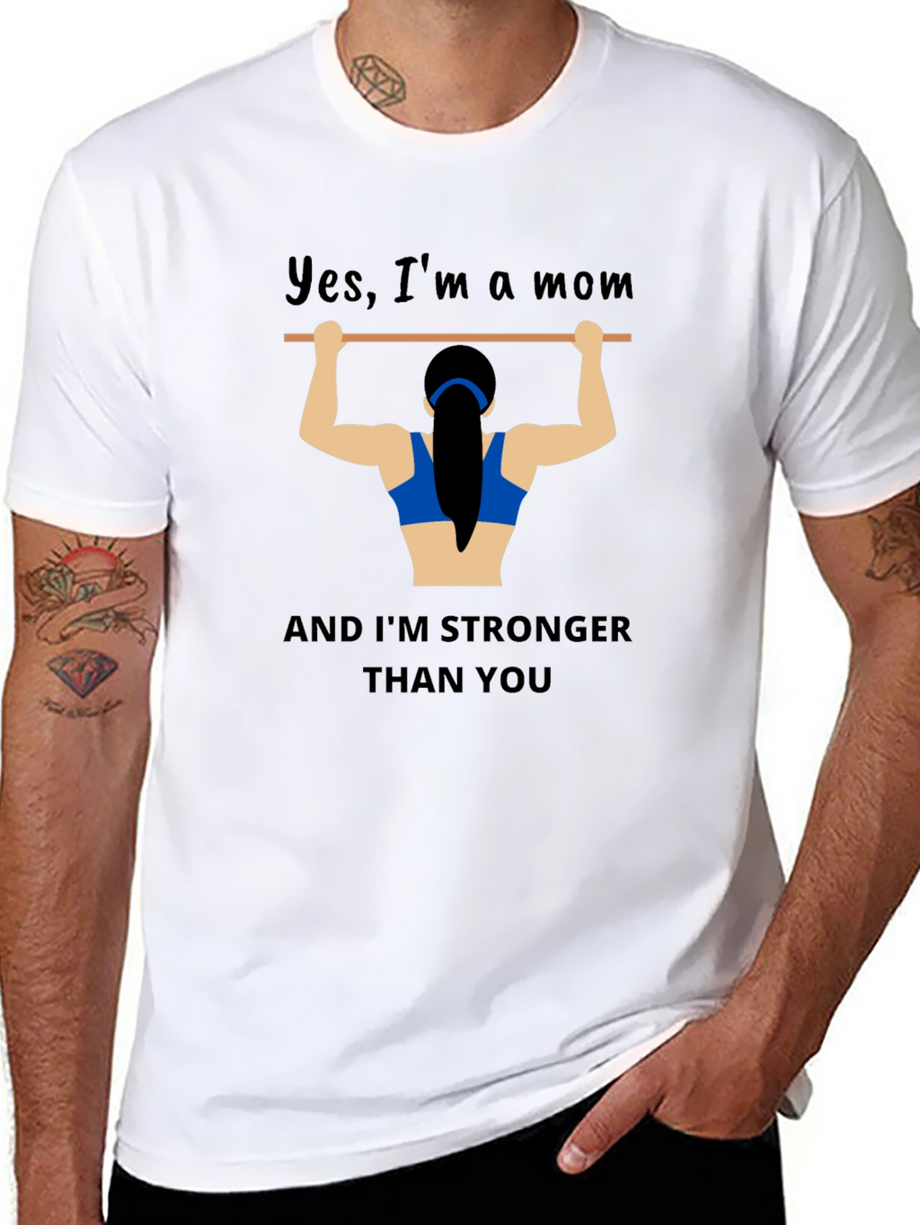 Strong Mom Graphic T-Shirt