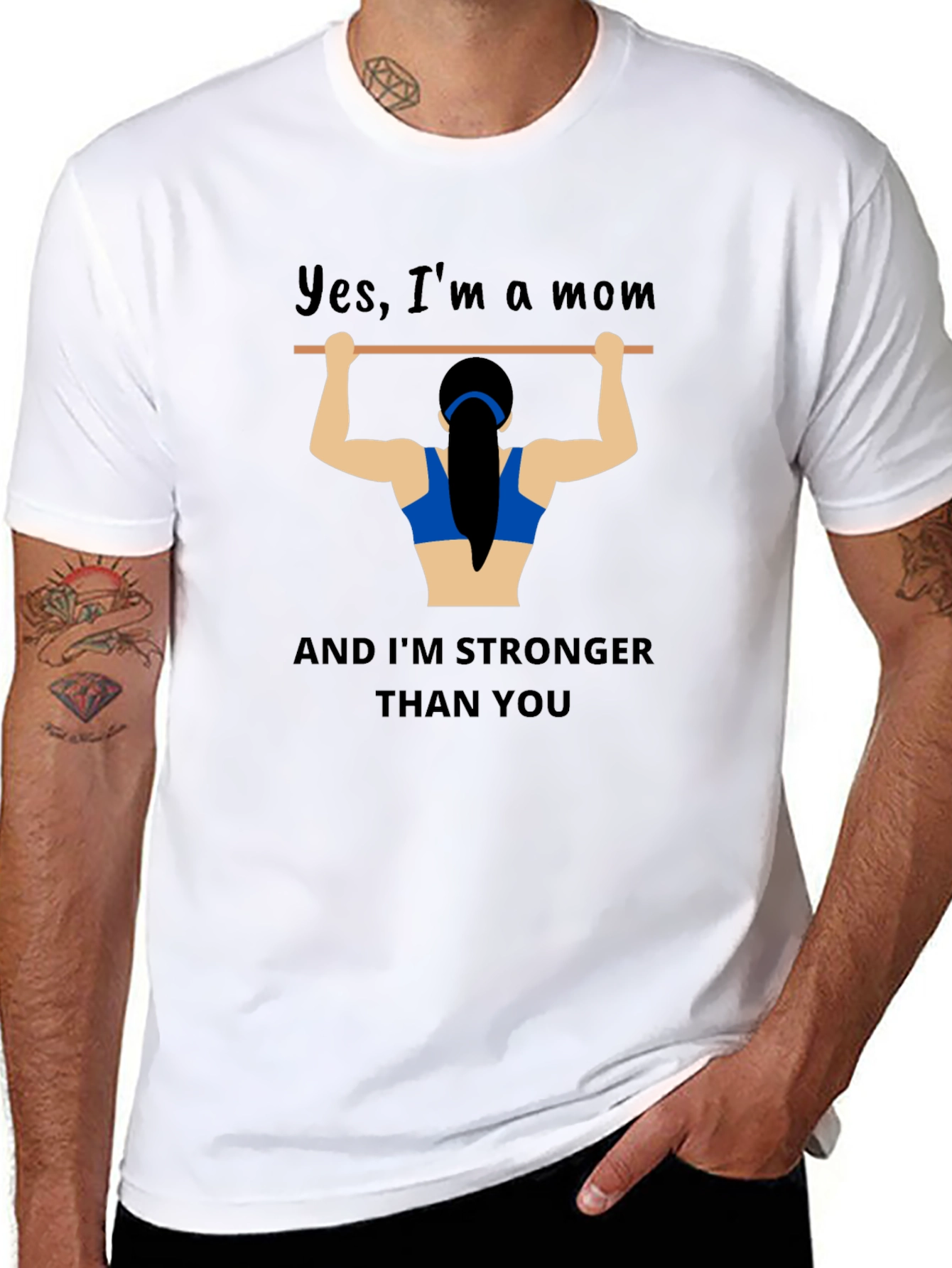 Strong Mom Graphic T-Shirt