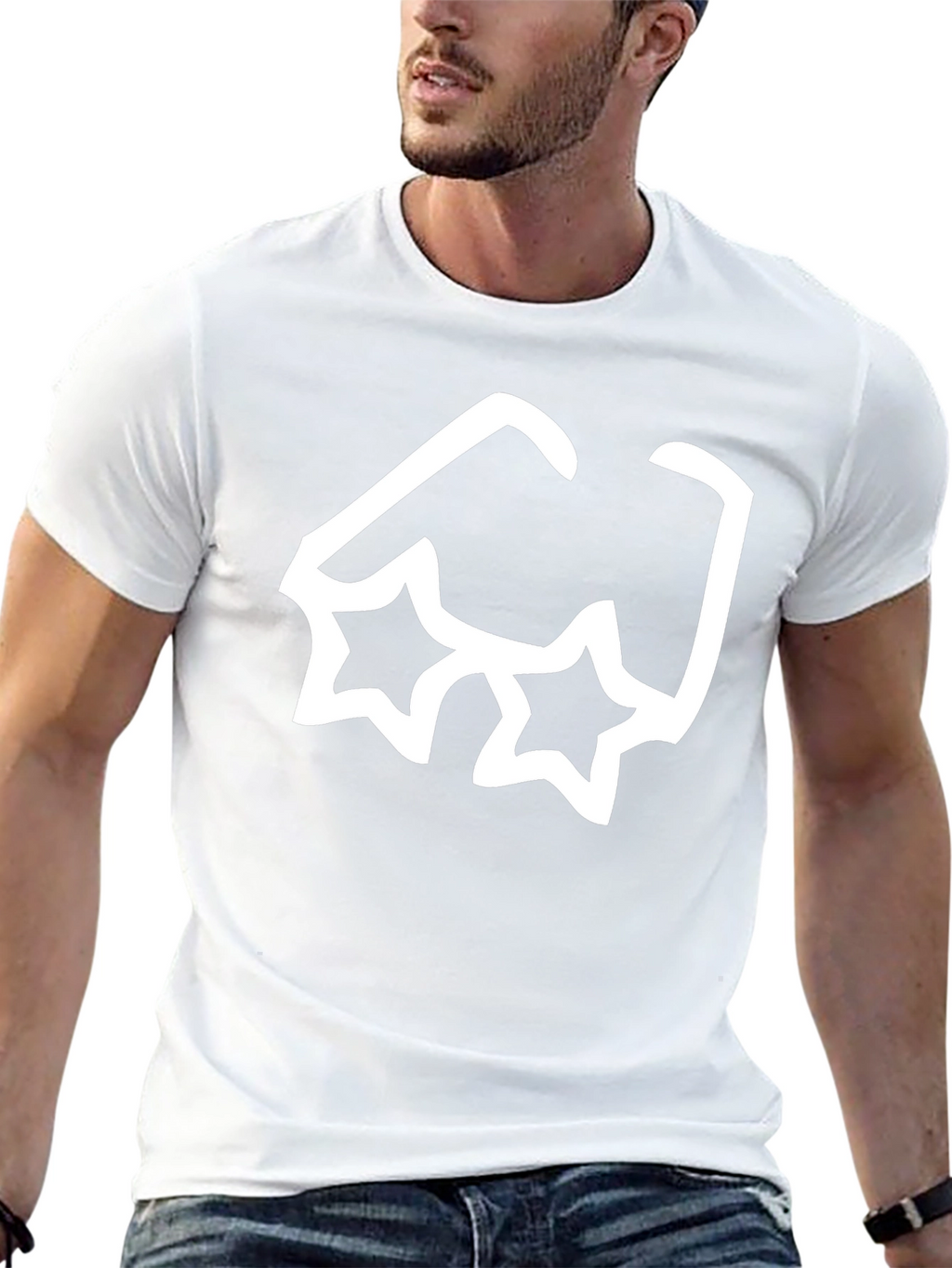 Cool Star Sunglasses Graphic Black T-Shirt
