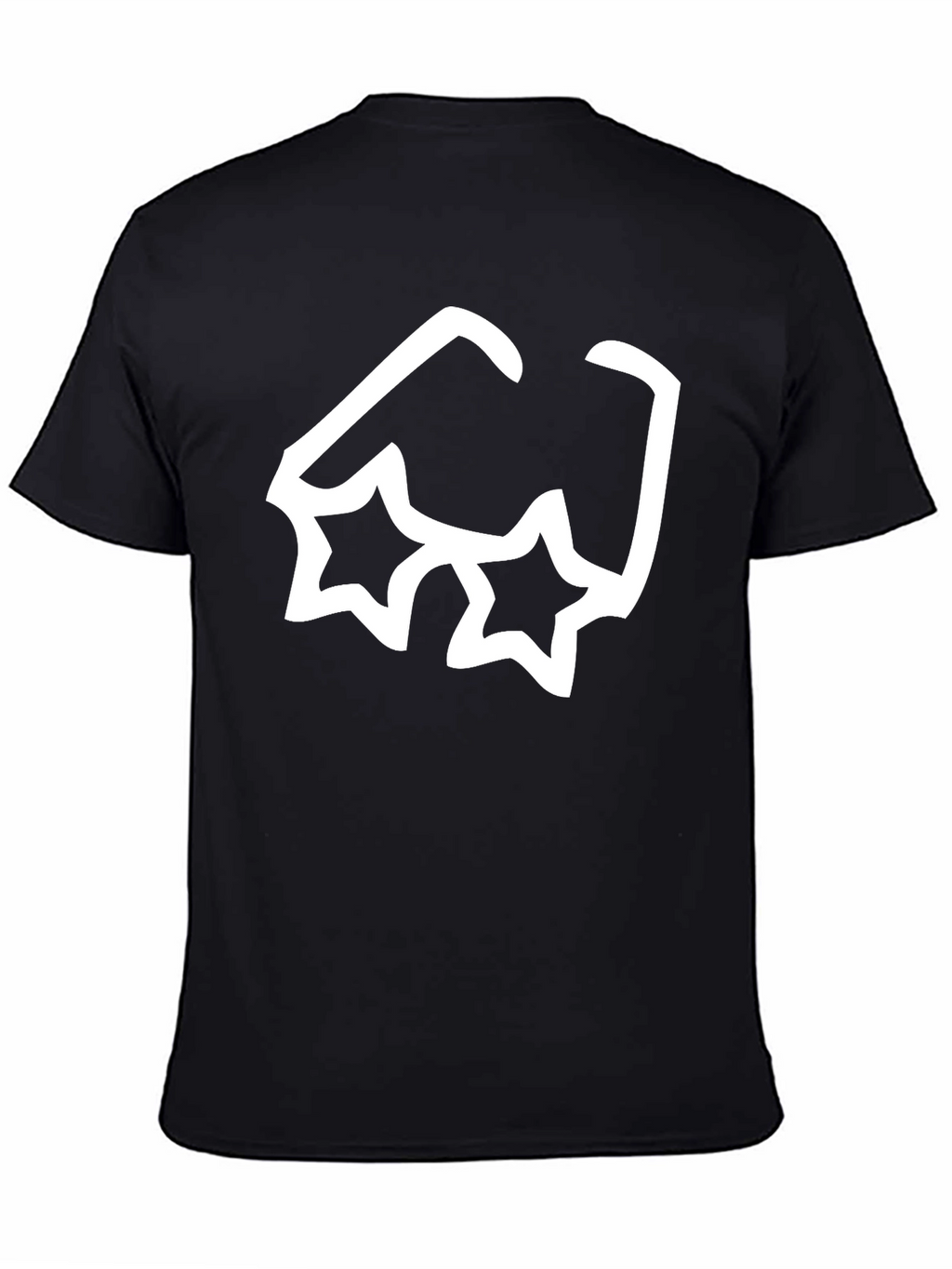 Cool Star Sunglasses Graphic Black T-Shirt