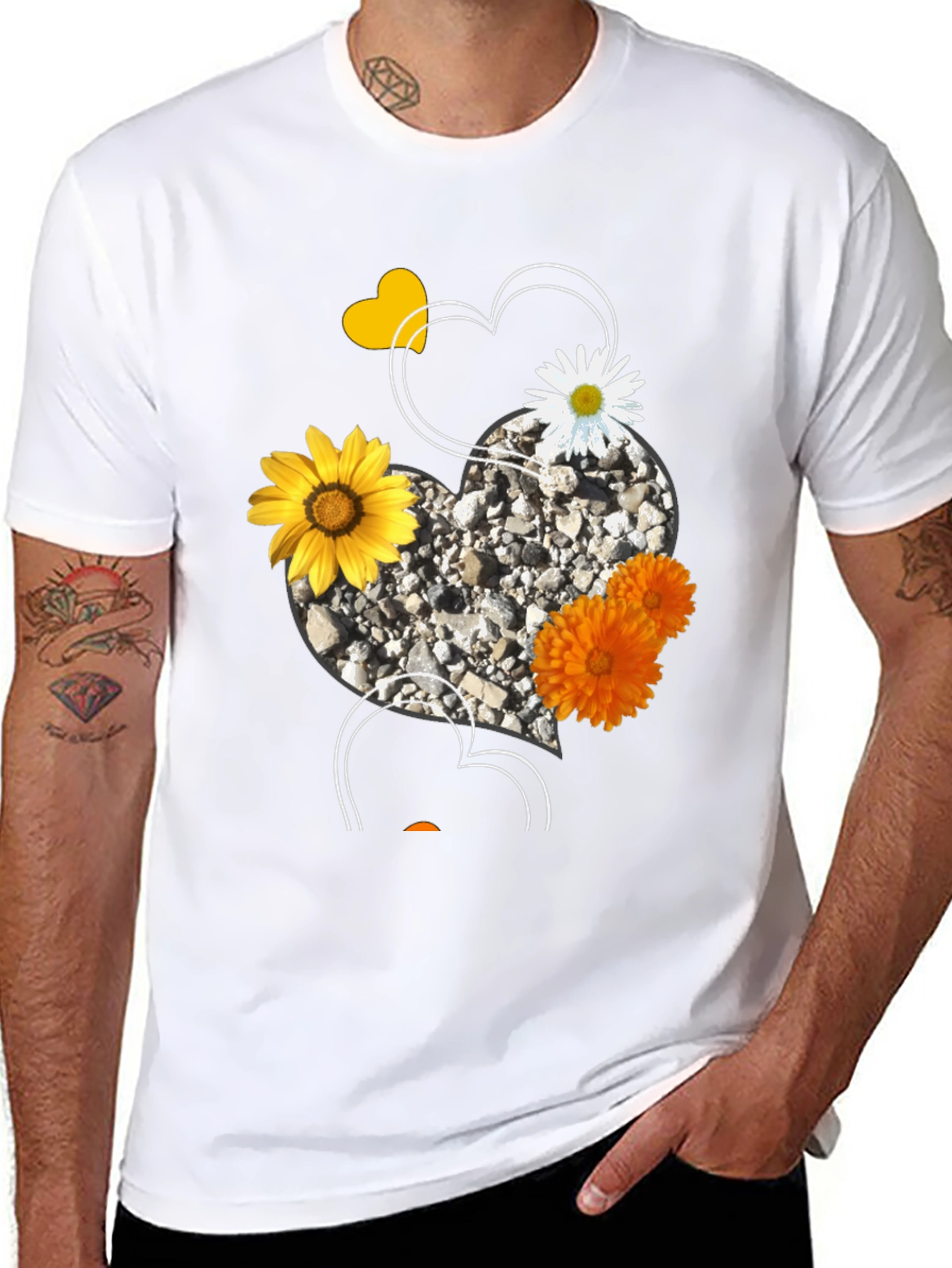 Floral Heart Graphic Tee