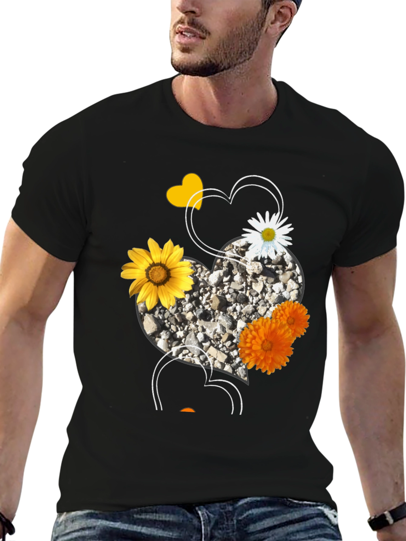Floral Heart Graphic Tee