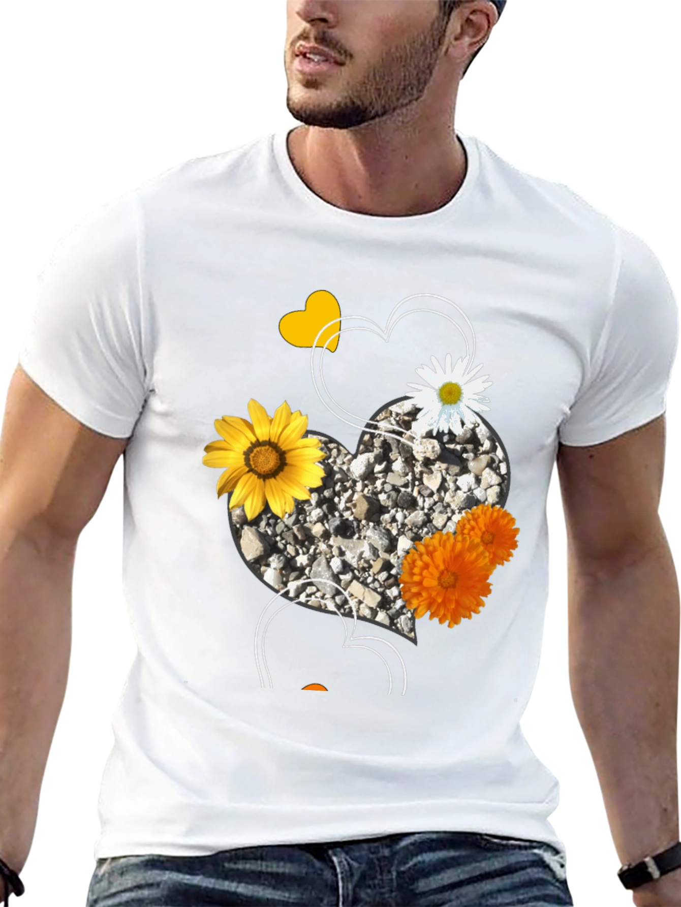 Floral Heart Graphic Tee