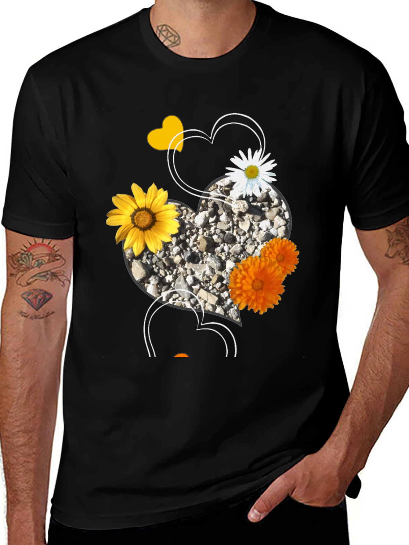 Floral Heart Graphic Tee