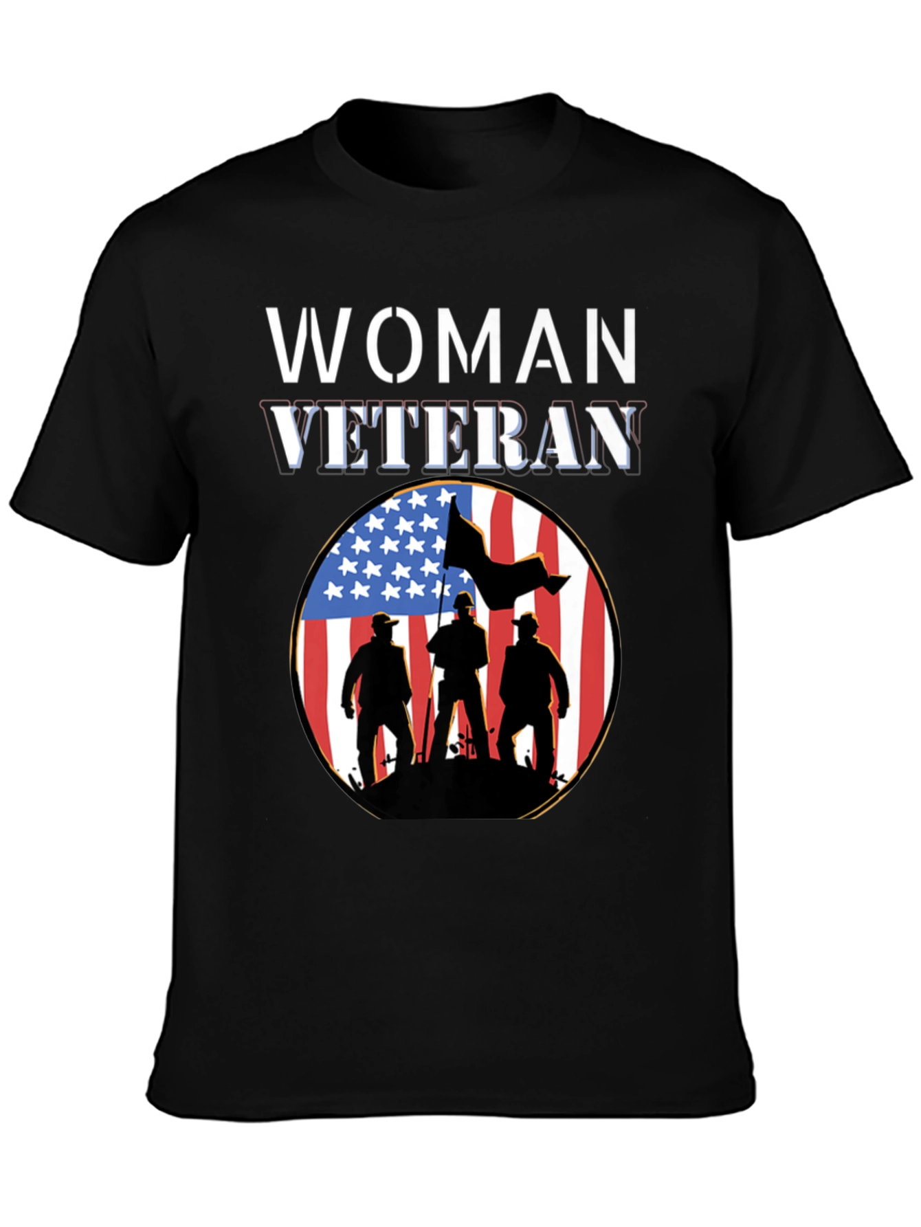 Woman Veteran Patriotic T-Shirt