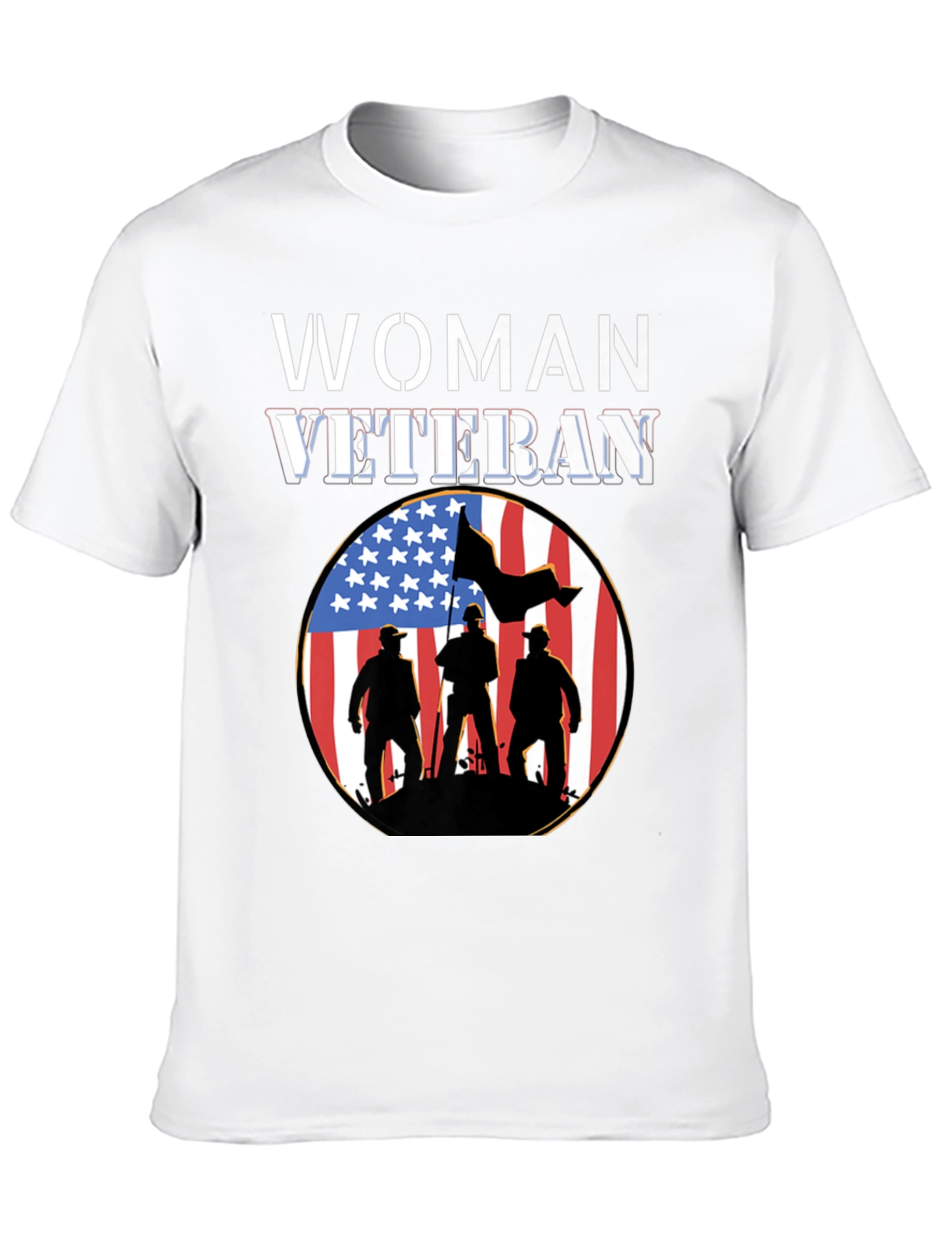 Woman Veteran Patriotic T-Shirt