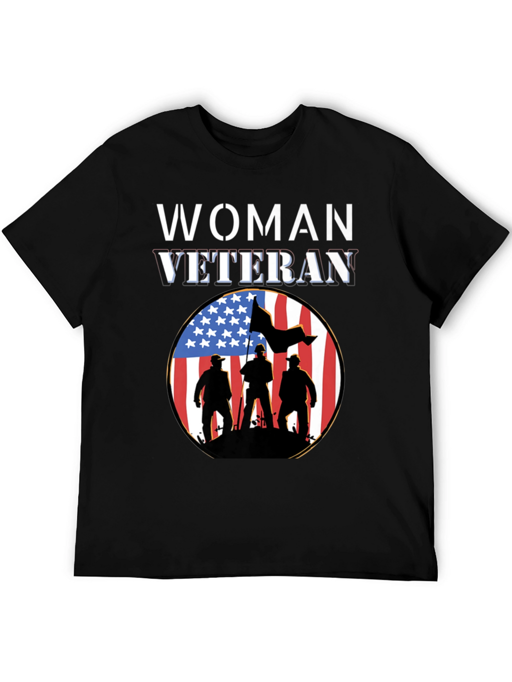 Woman Veteran Patriotic T-Shirt