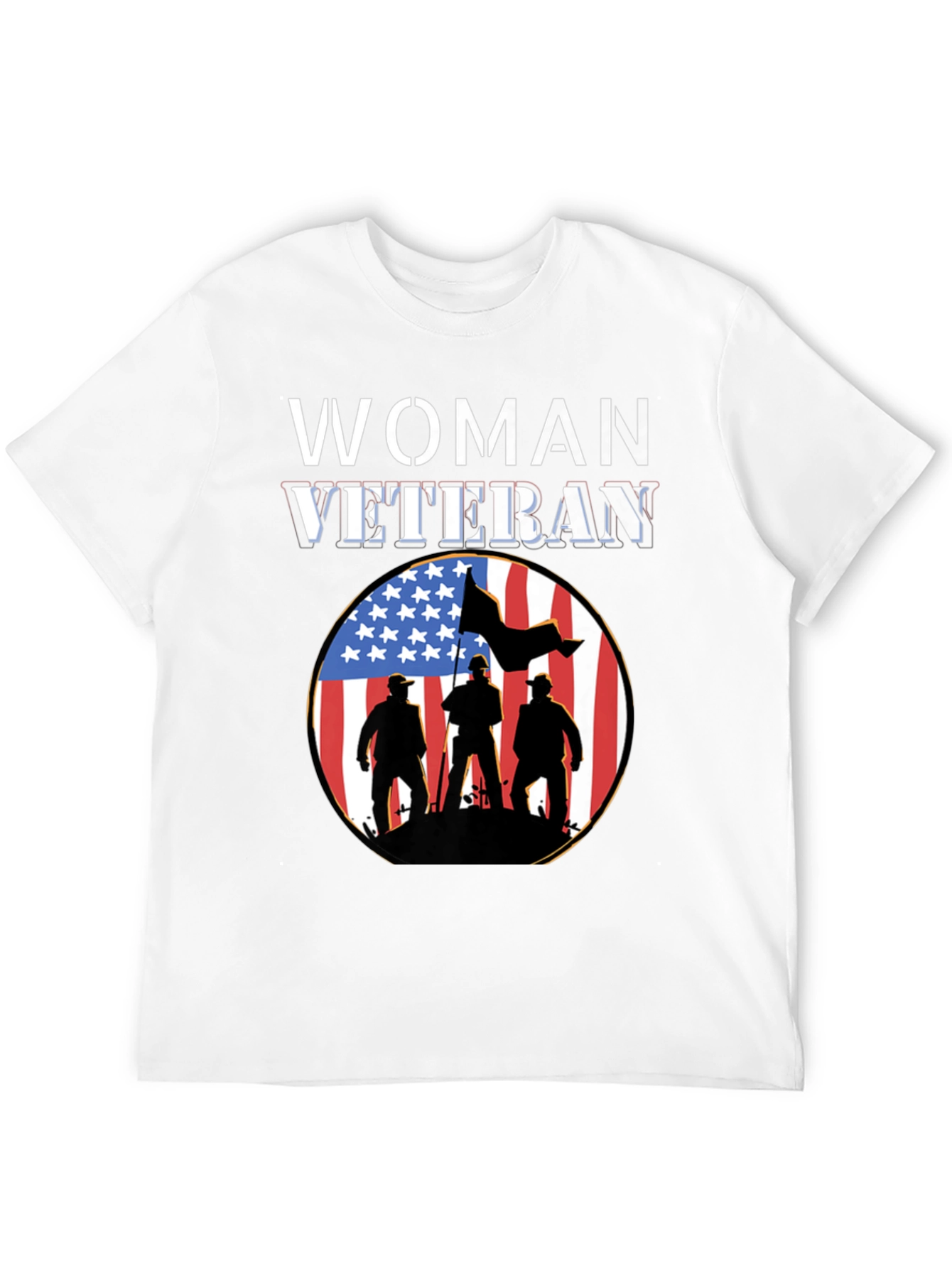 Woman Veteran Patriotic T-Shirt