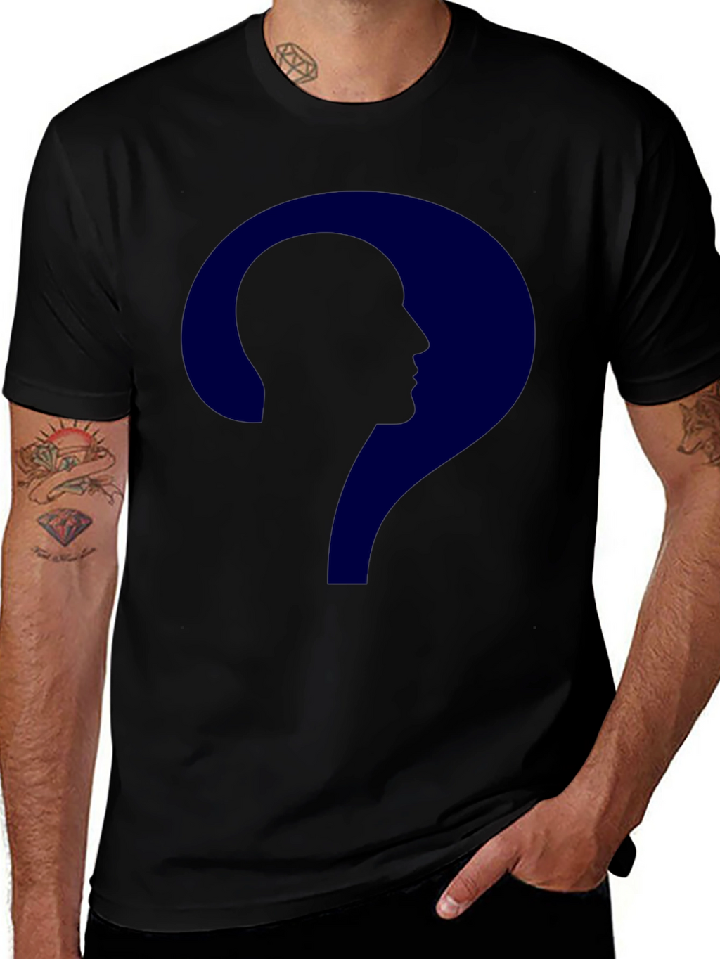 Question Mark Man Tee - Riddle Me This T-Shirt