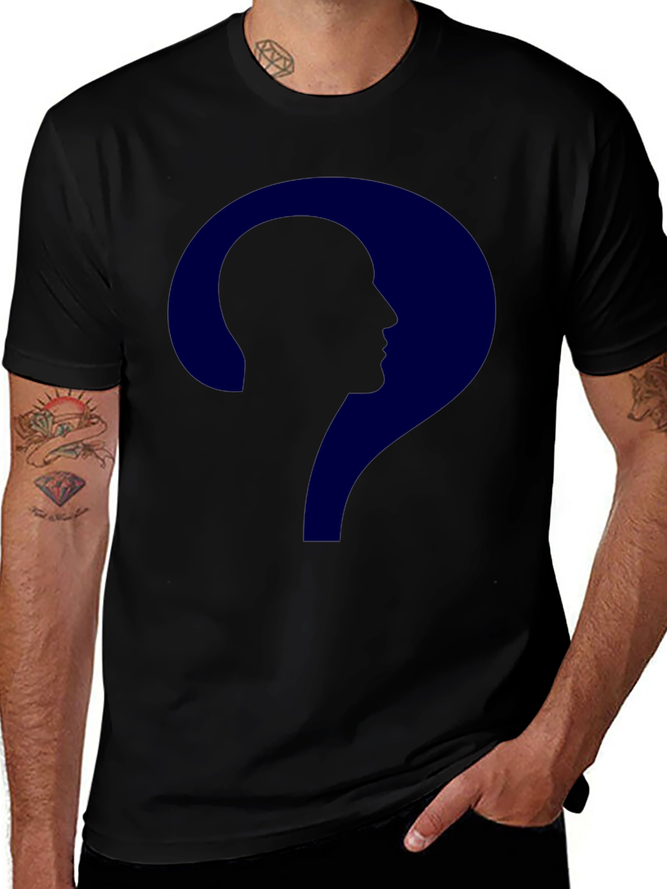 Question Mark Man Tee - Riddle Me This T-Shirt