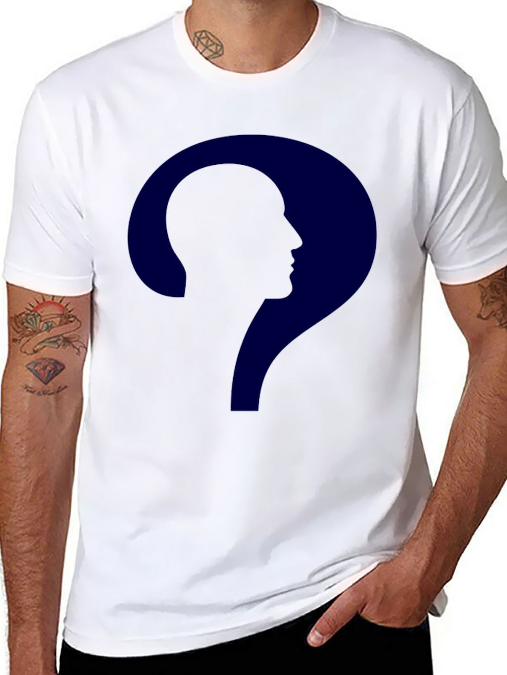 Question Mark Man Tee - Riddle Me This T-Shirt