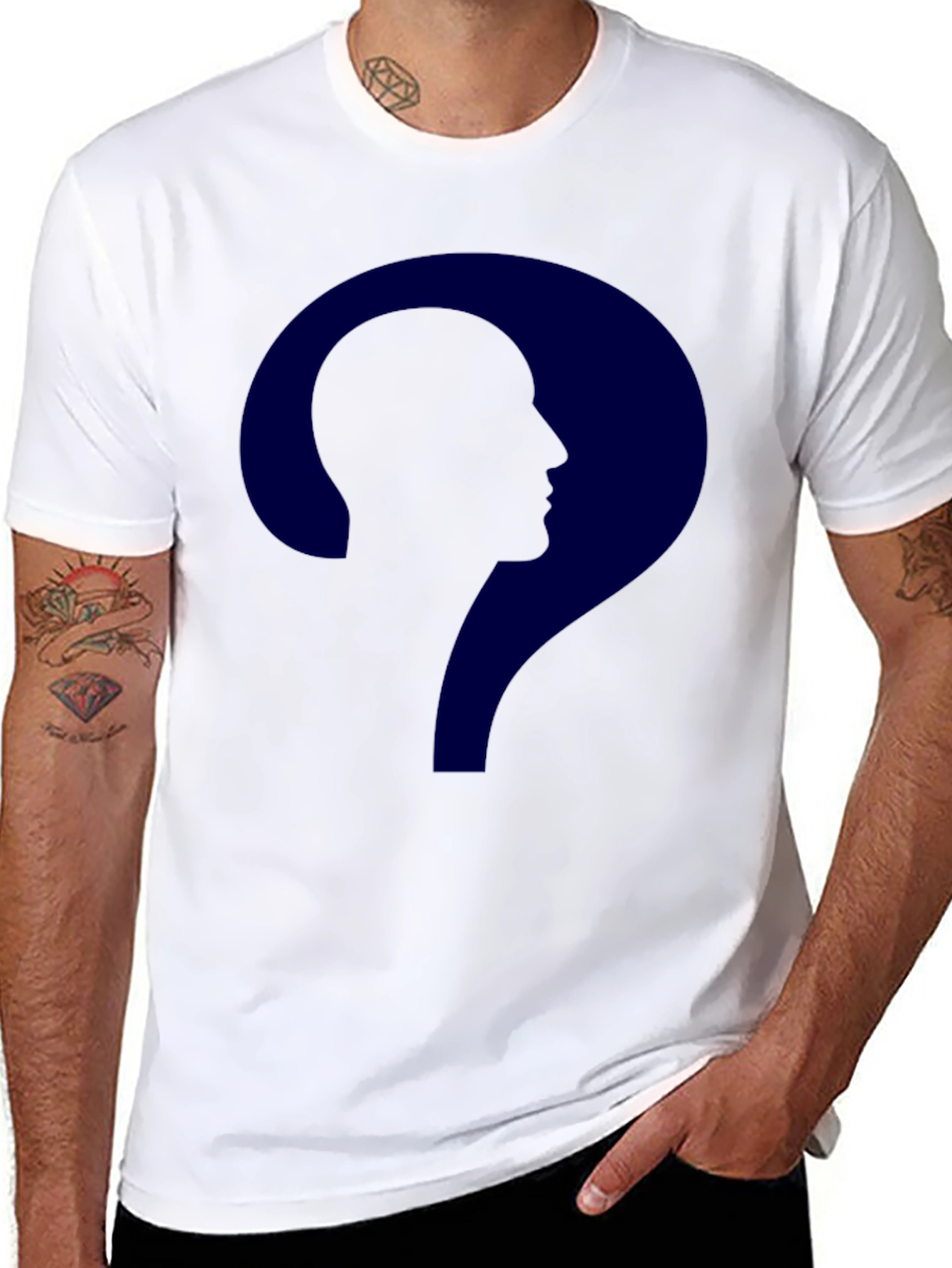 Question Mark Man Tee - Riddle Me This T-Shirt