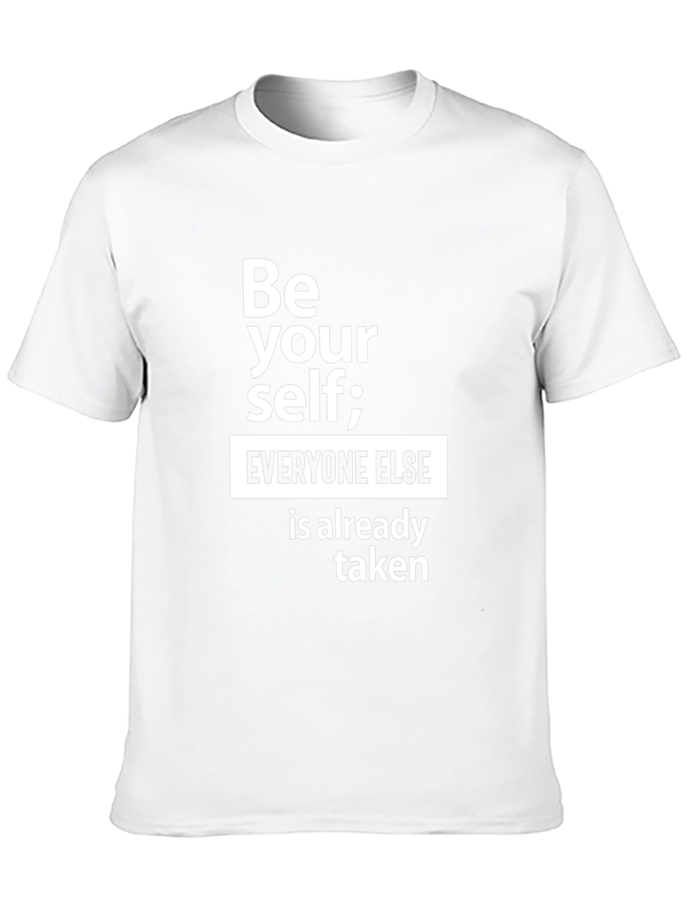 Be Yourself Graphic Tee - Inspirational Black T-Shirt