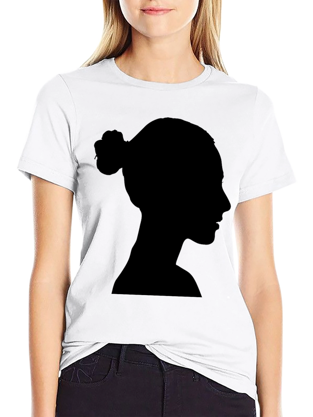 Silhouette Bun Graphic Tee - Stylish Casual Wear