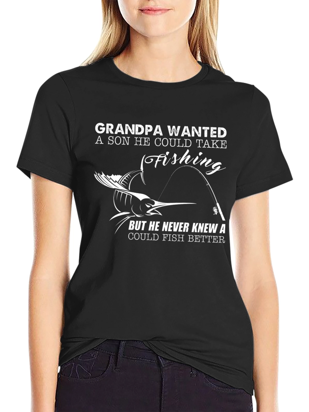 Grandpa Fishing T-Shirt - Novelty Graphic Tee