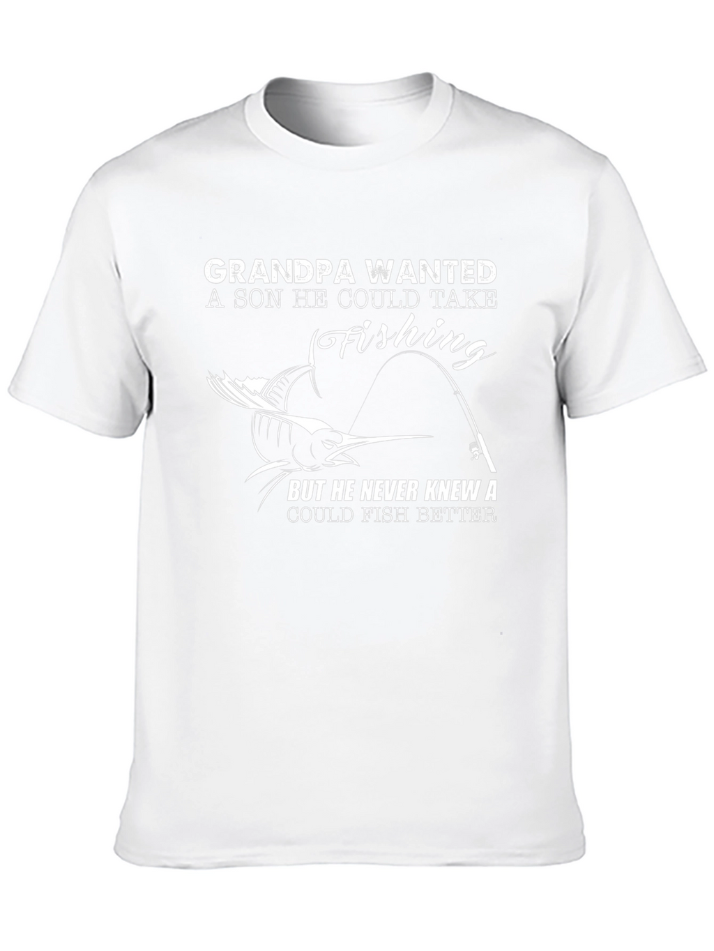 Grandpa Fishing T-Shirt - Novelty Graphic Tee
