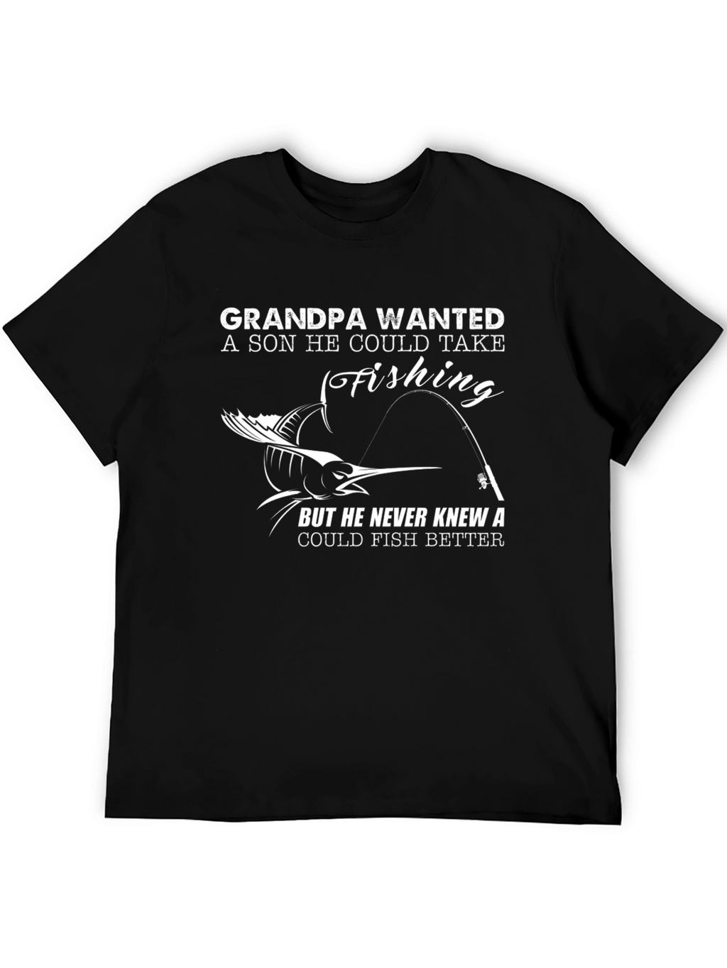 Grandpa Fishing T-Shirt - Novelty Graphic Tee