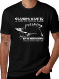 Grandpa Fishing T-Shirt - Novelty Graphic Tee