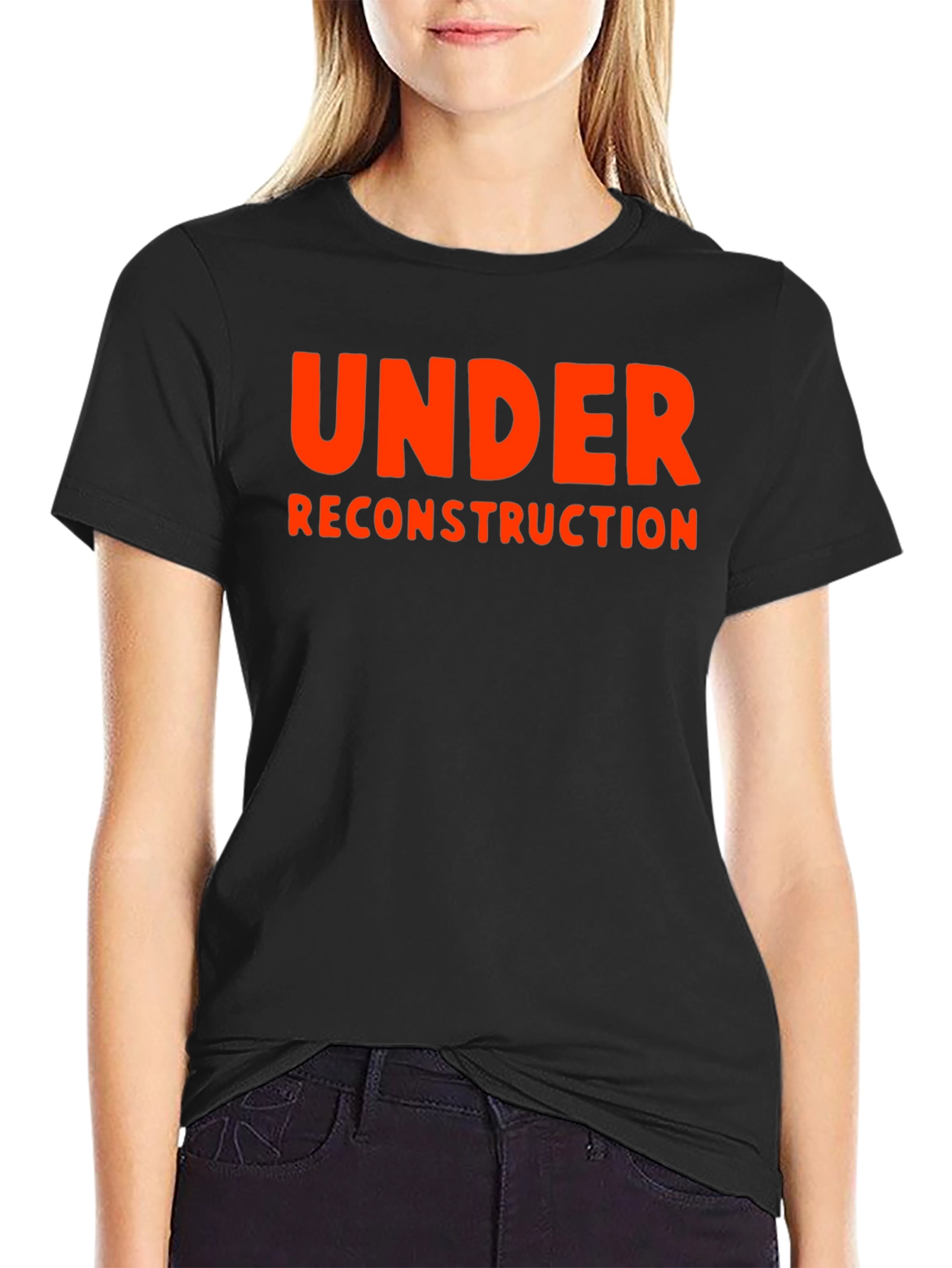 Under Reconstruction Graphic Tee - Bold Statement Shirt
