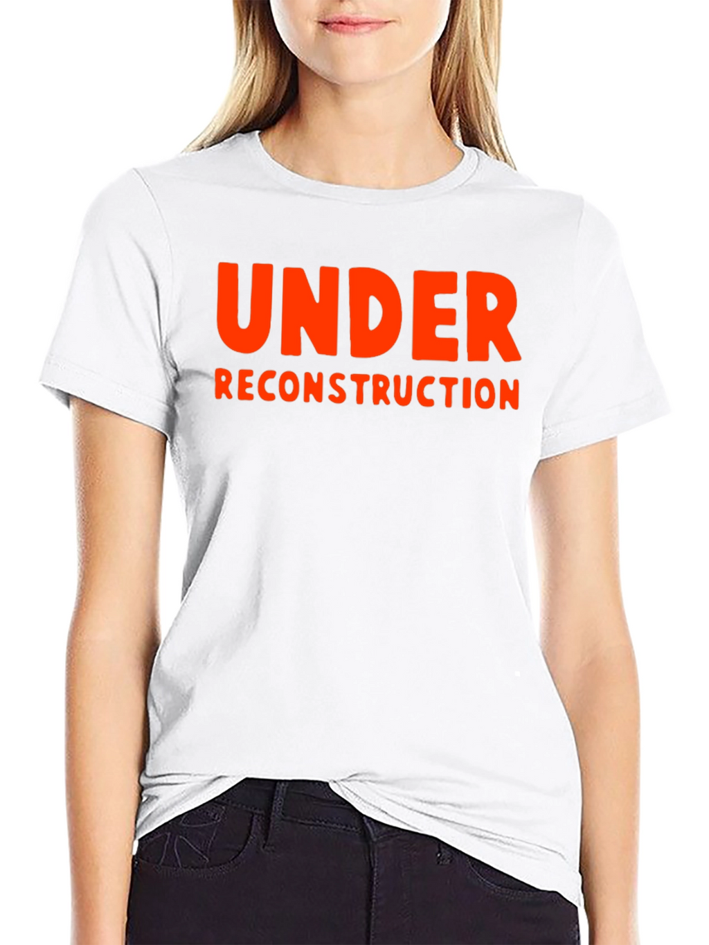 Under Reconstruction Graphic Tee - Bold Statement Shirt