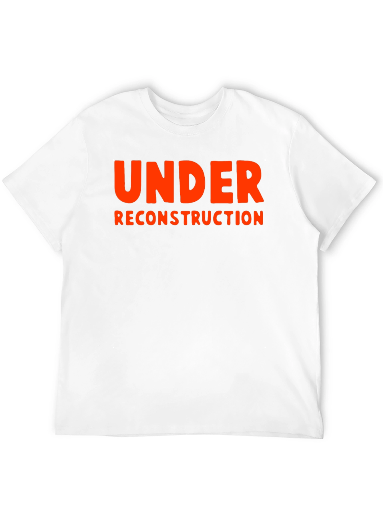 Under Reconstruction Graphic Tee - Bold Statement Shirt
