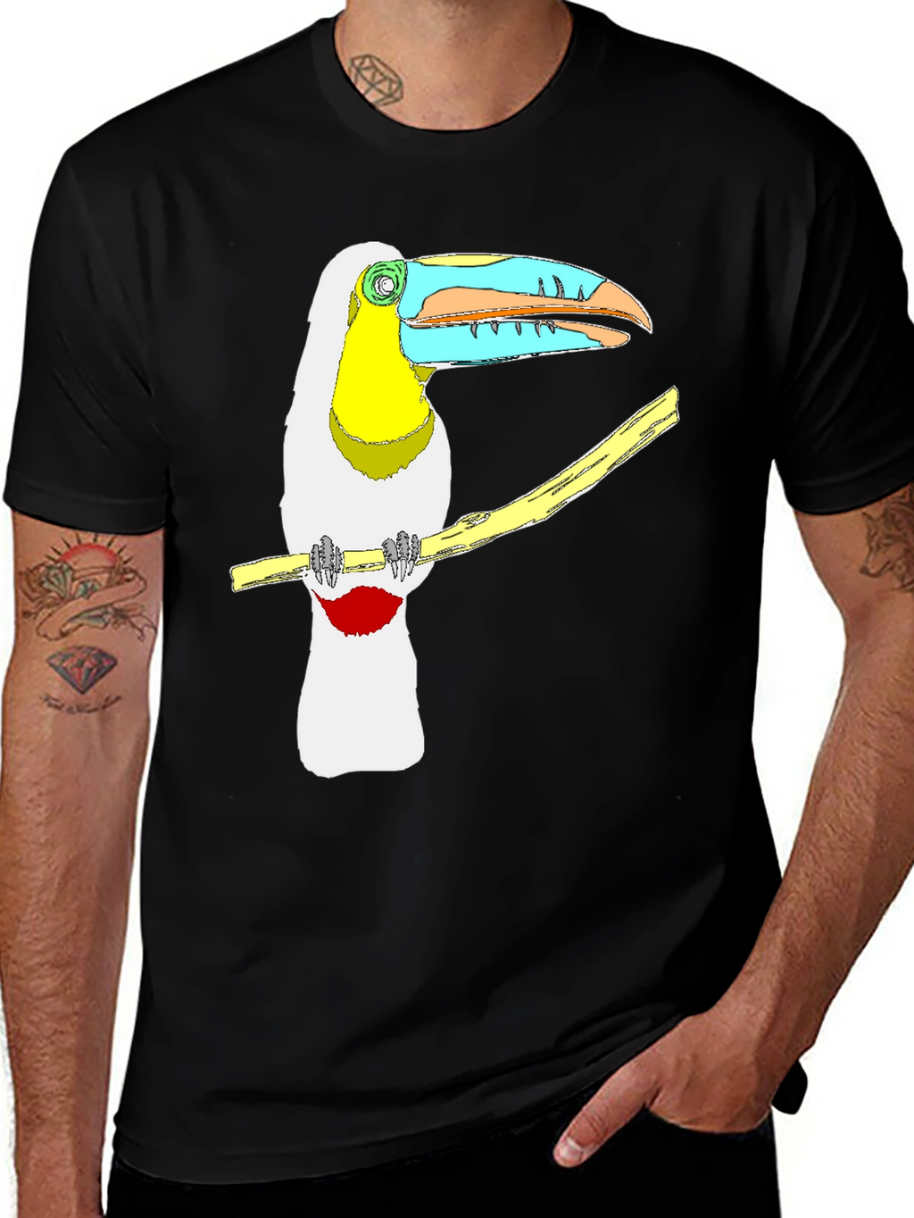 Toucan T-Shirt - Tropical Bird Graphic Tee