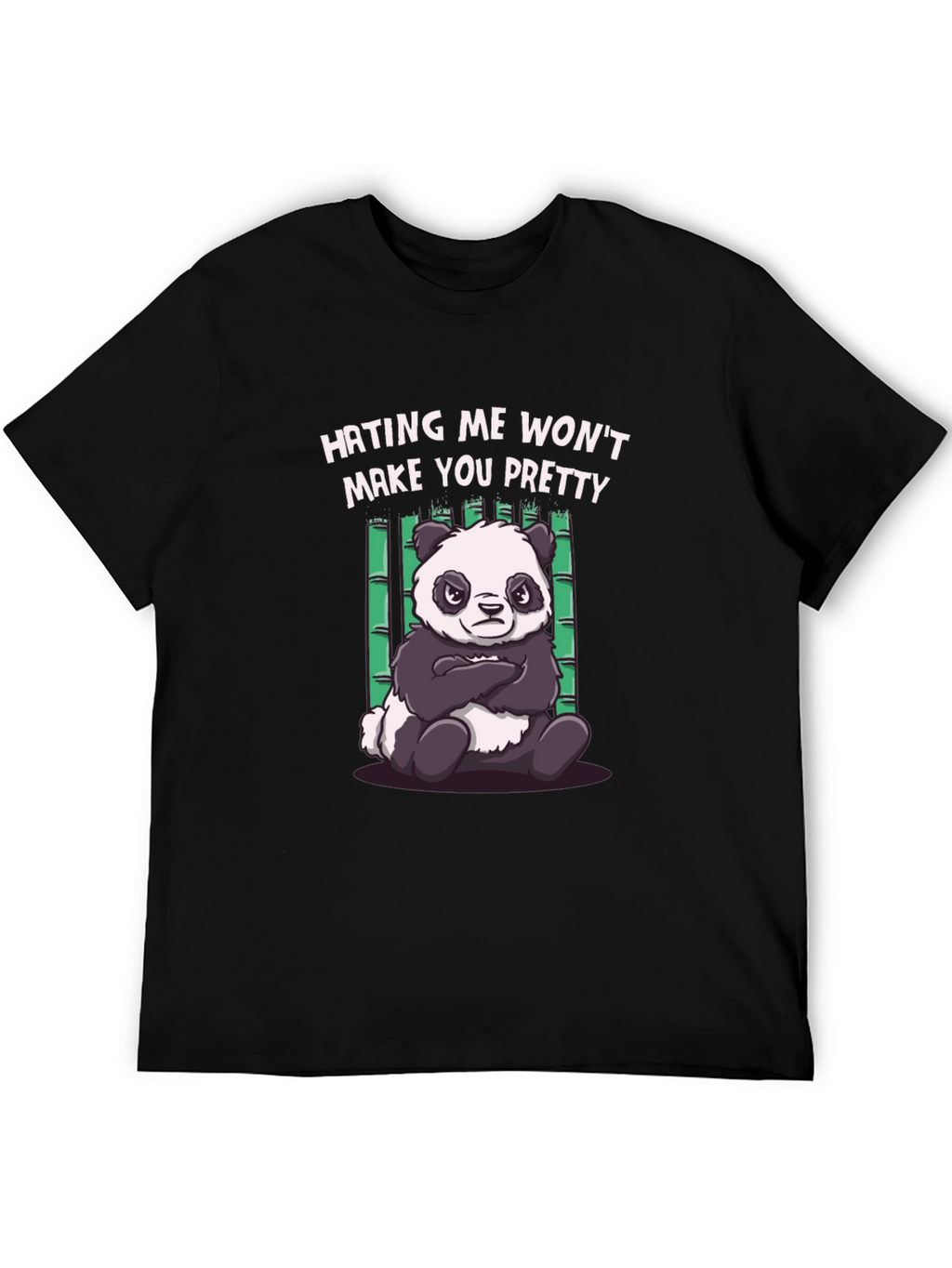 Hating Me Panda Graphic T-Shirt