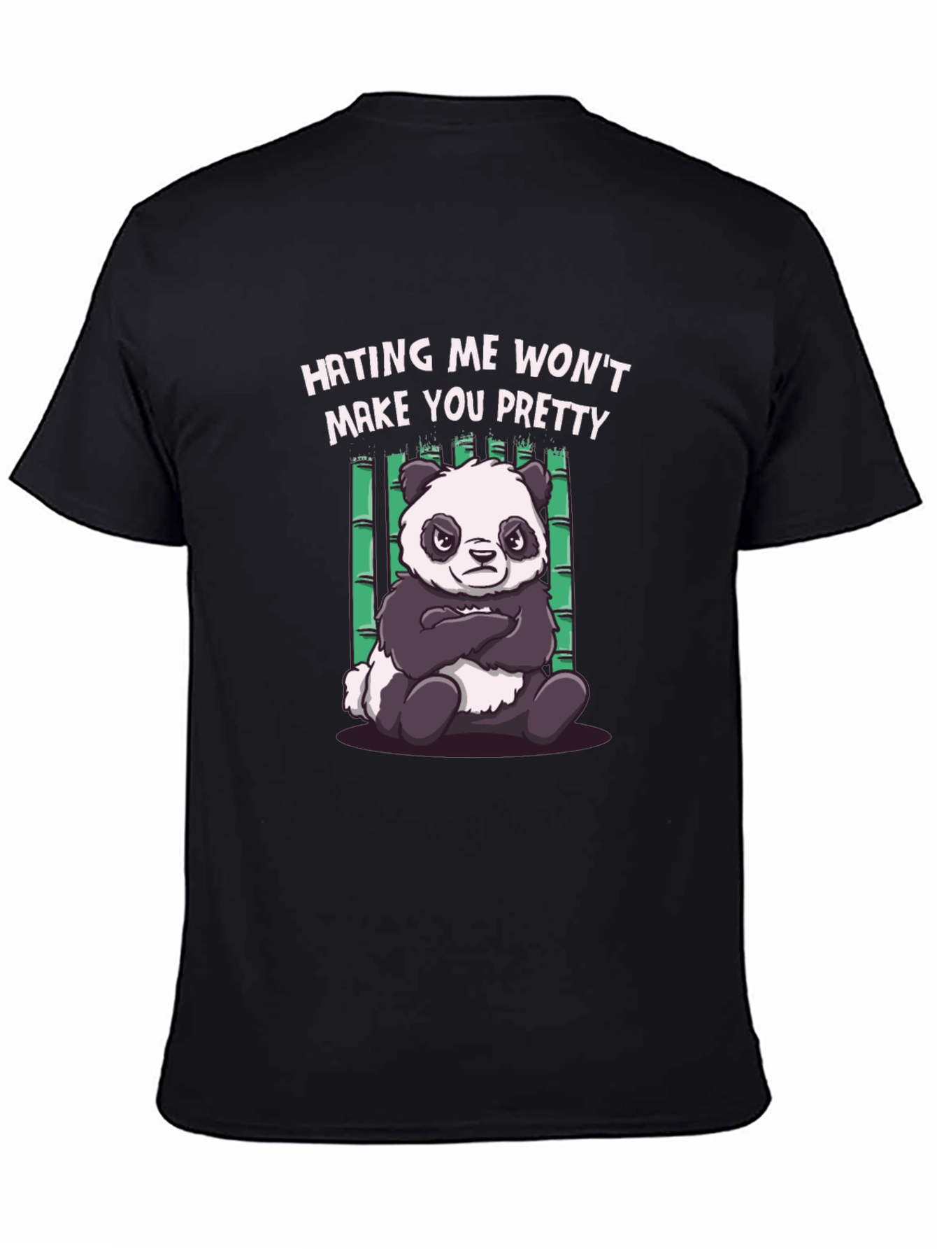 Hating Me Panda Graphic T-Shirt