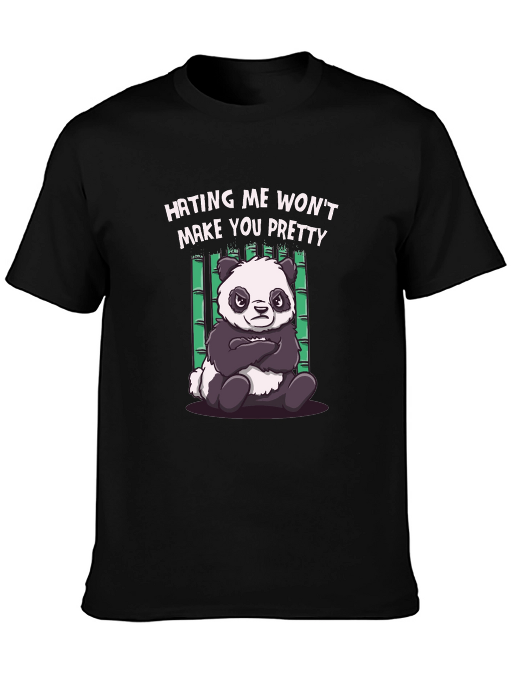Hating Me Panda Graphic T-Shirt