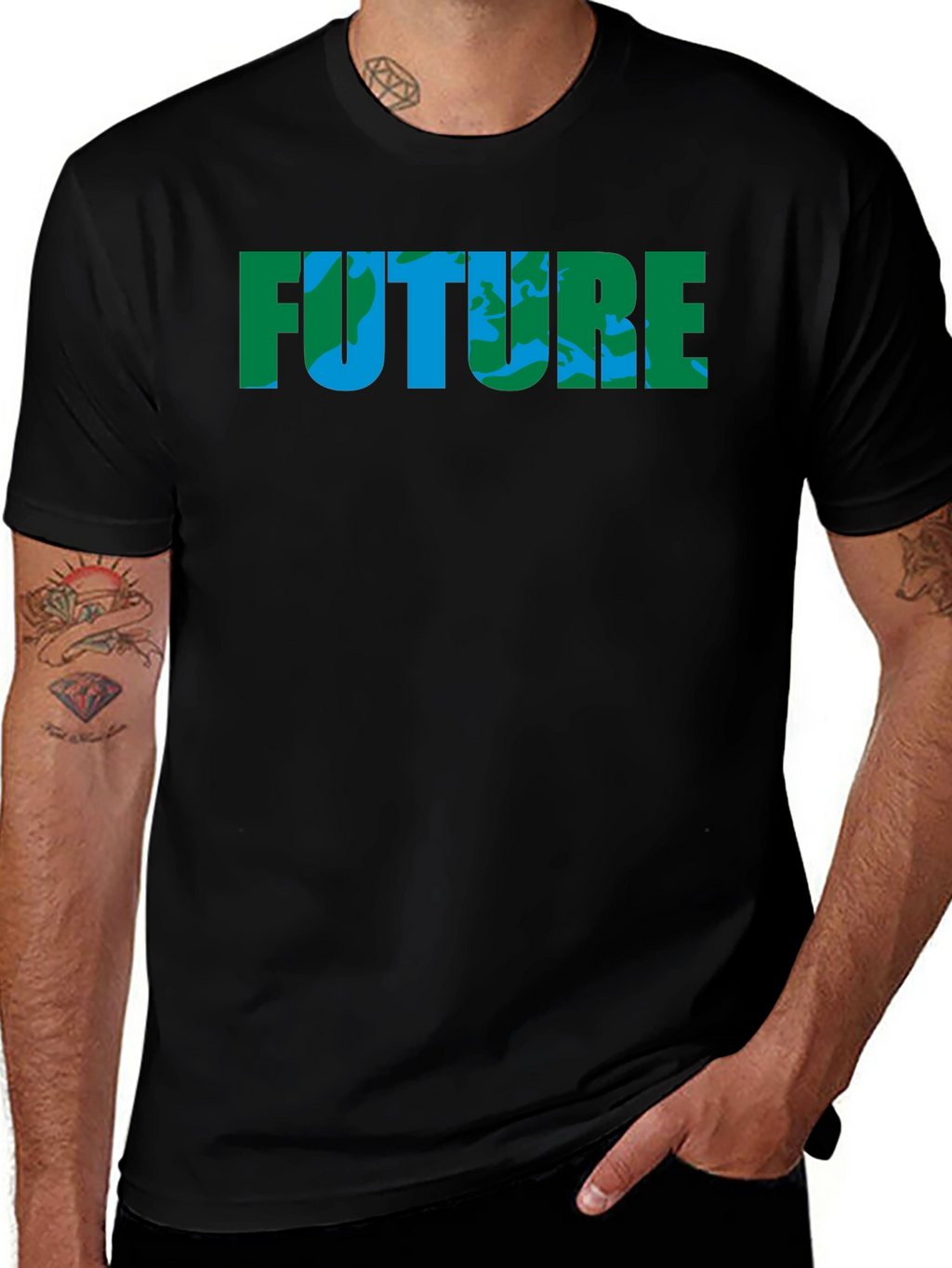 Earth Future Black T-Shirt