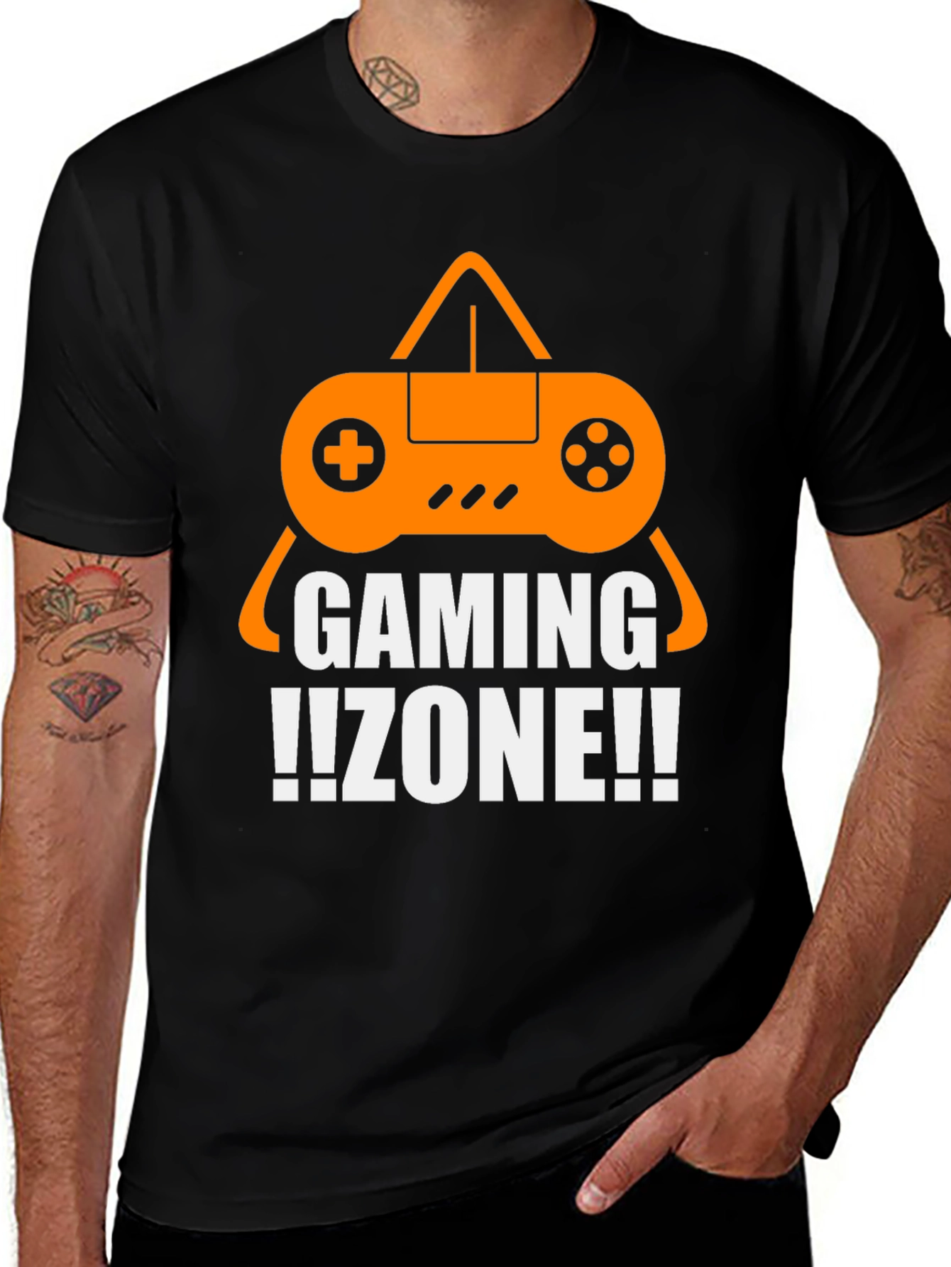Gaming Zone Graphic T-Shirt - Black
