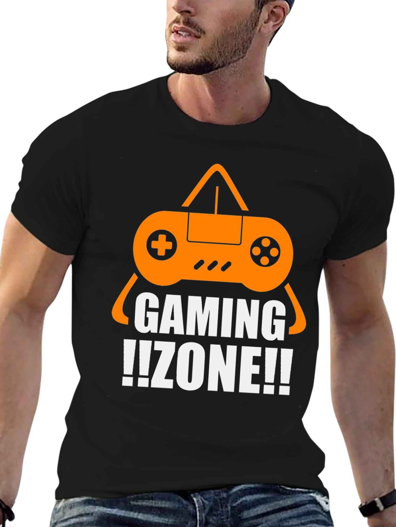 Gaming Zone Graphic T-Shirt - Black