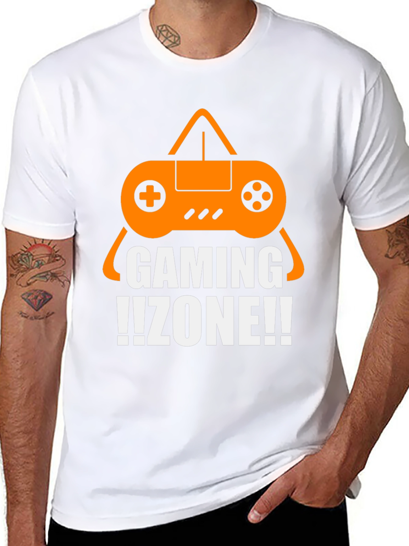 Gaming Zone Graphic T-Shirt - Black