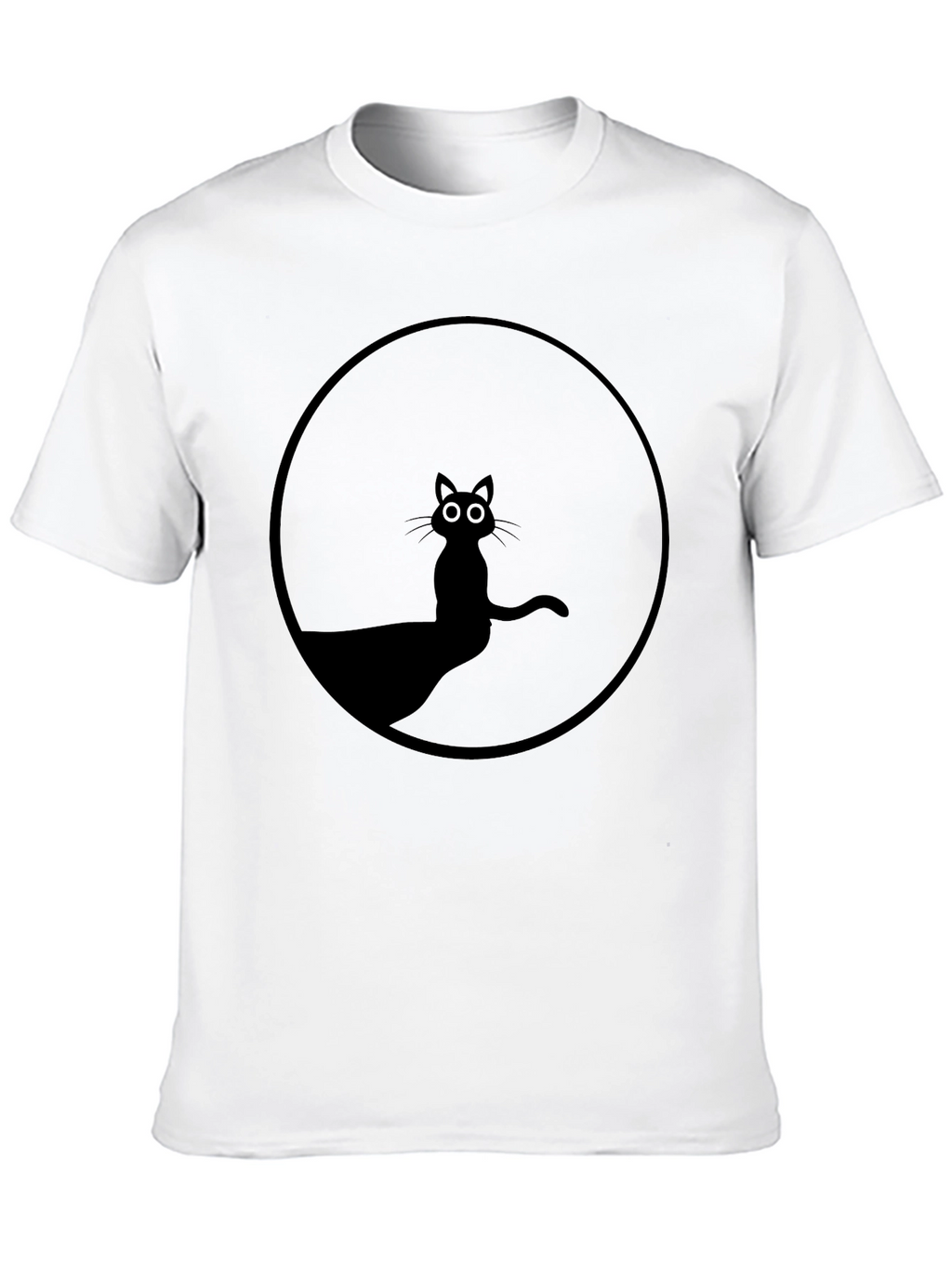 Black Cat Silhouette T-Shirt - Unisex Graphic Tee