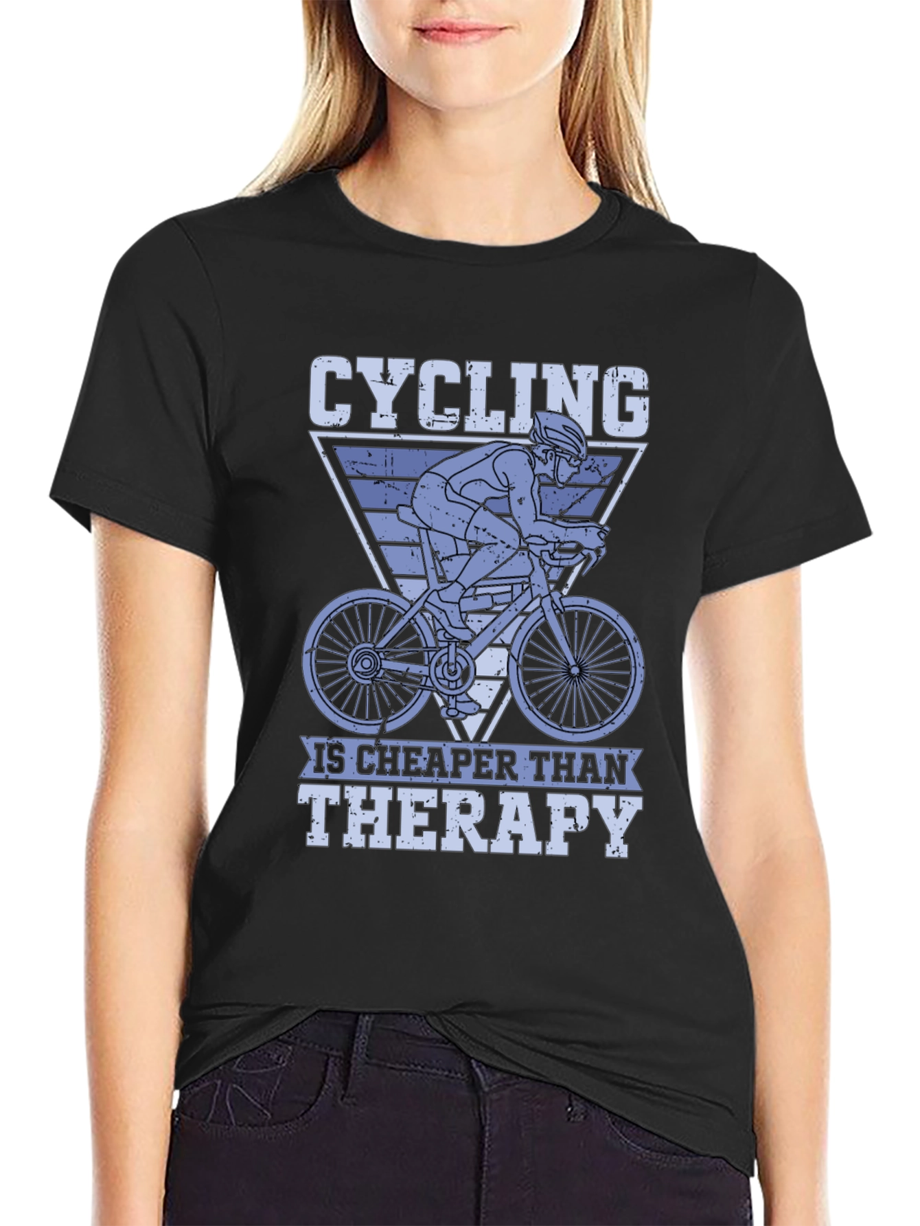 Cycling Is Cheaper Than Therapy T-Shirt