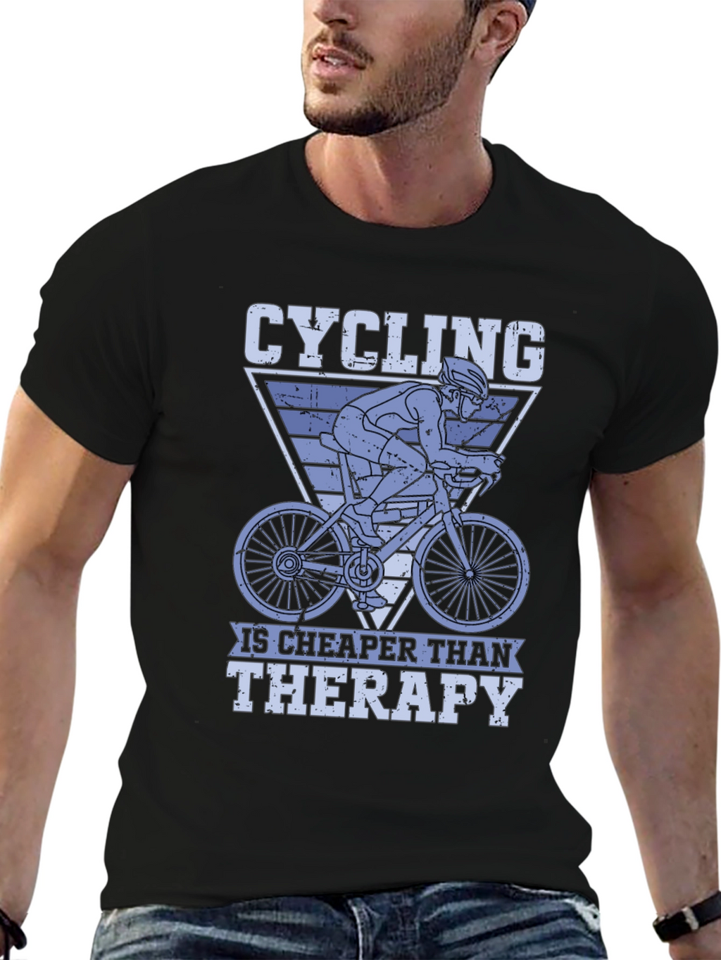 Cycling Is Cheaper Than Therapy T-Shirt