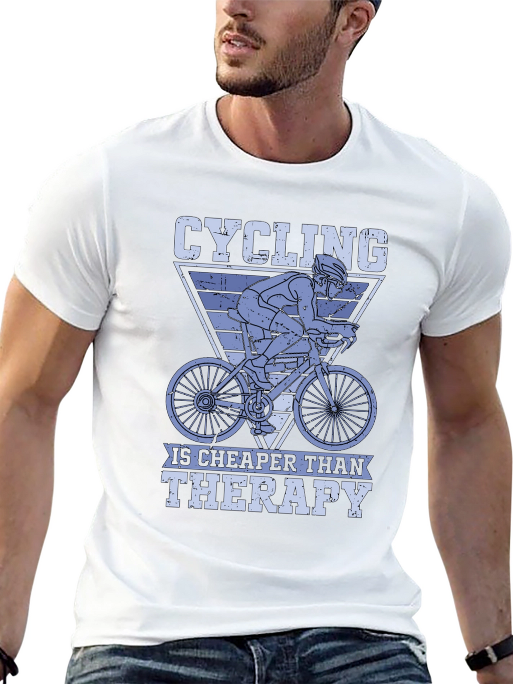 Cycling Is Cheaper Than Therapy T-Shirt