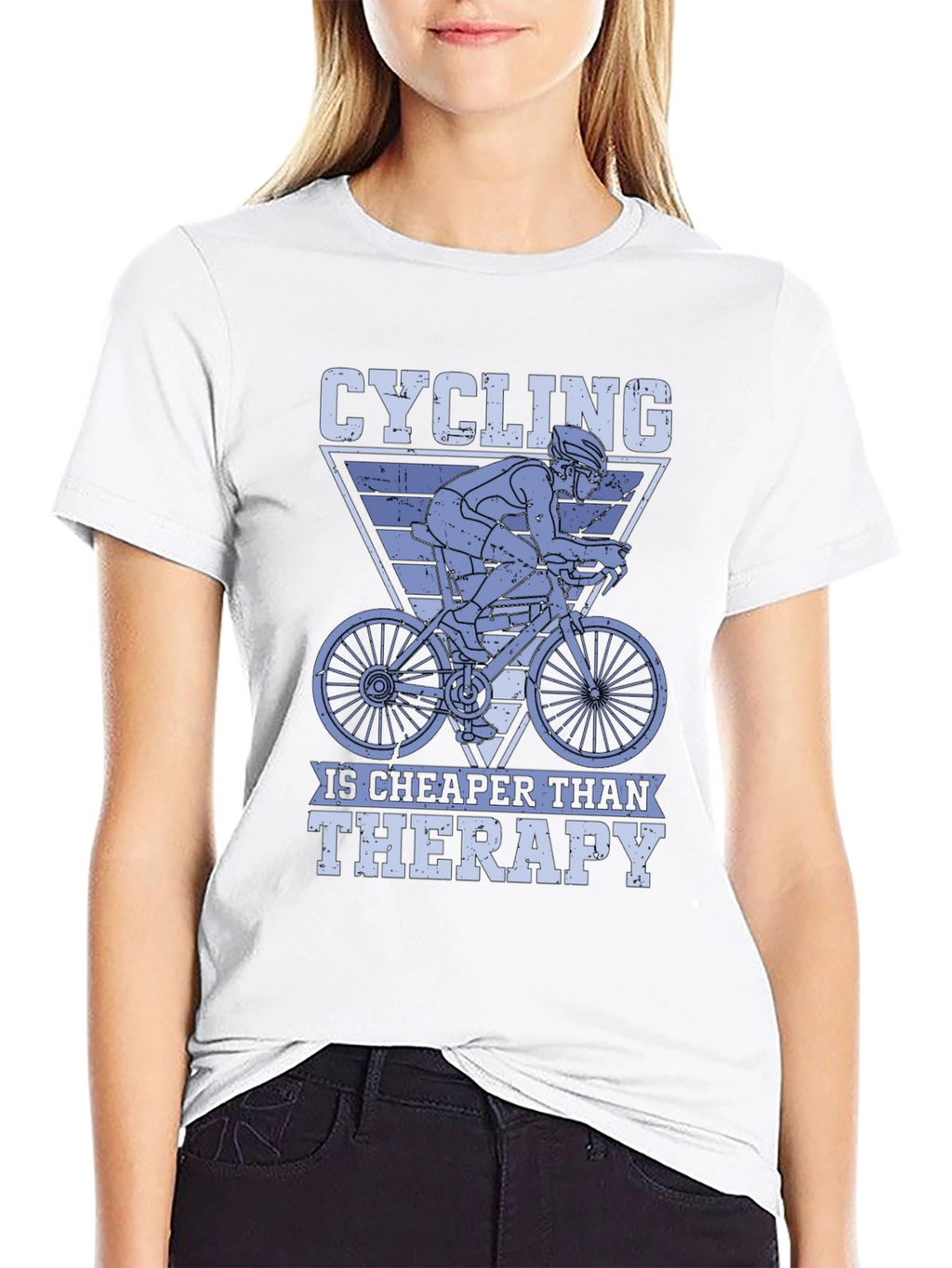Cycling Is Cheaper Than Therapy T-Shirt