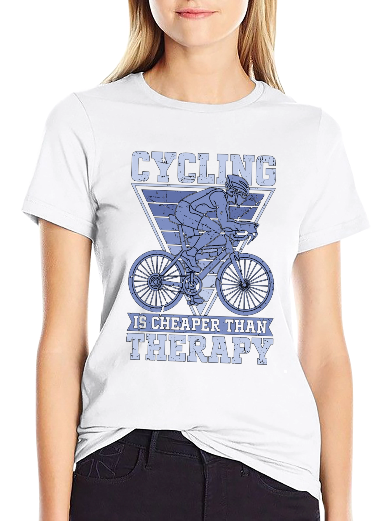 Cycling Is Cheaper Than Therapy T-Shirt