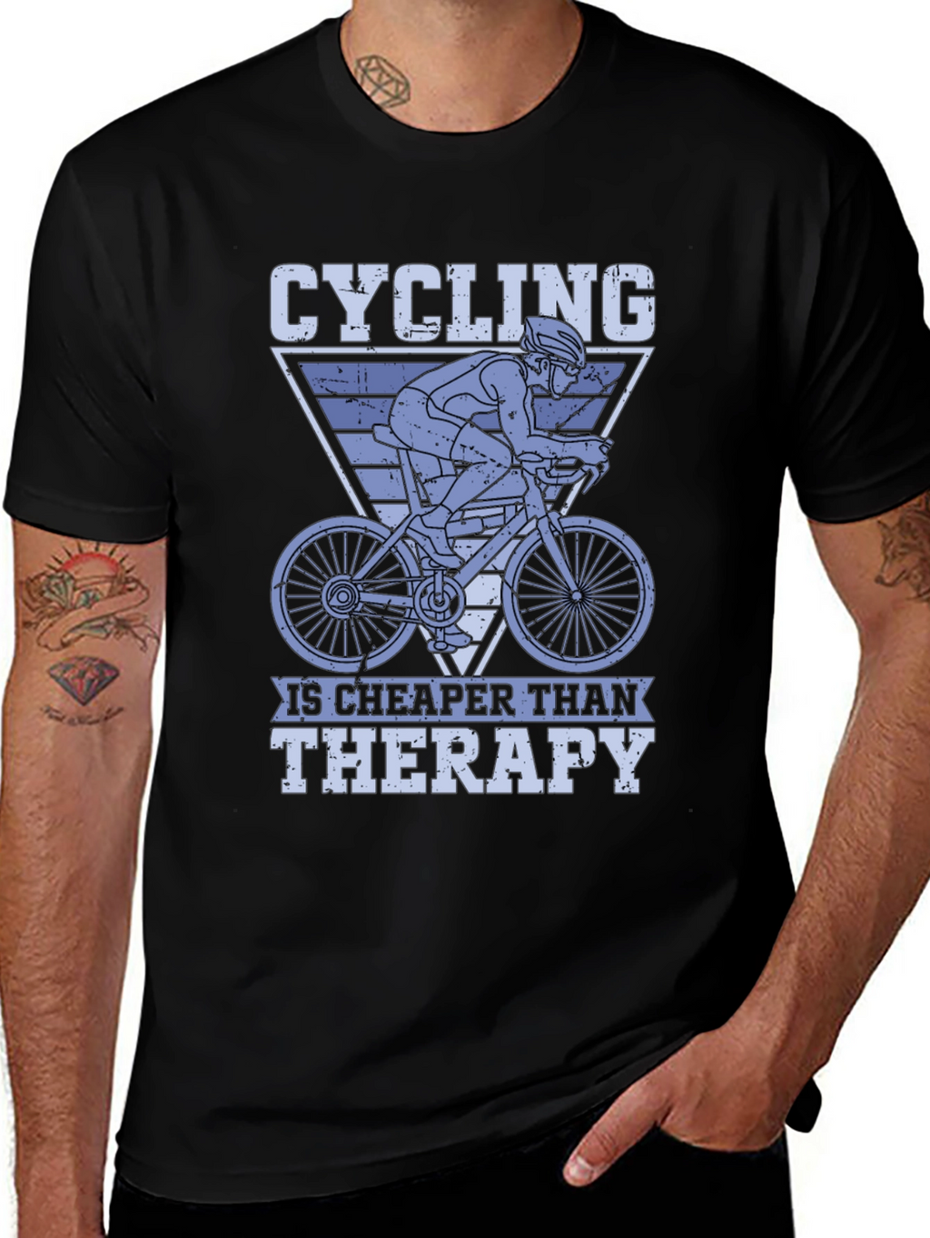 Cycling Is Cheaper Than Therapy T-Shirt