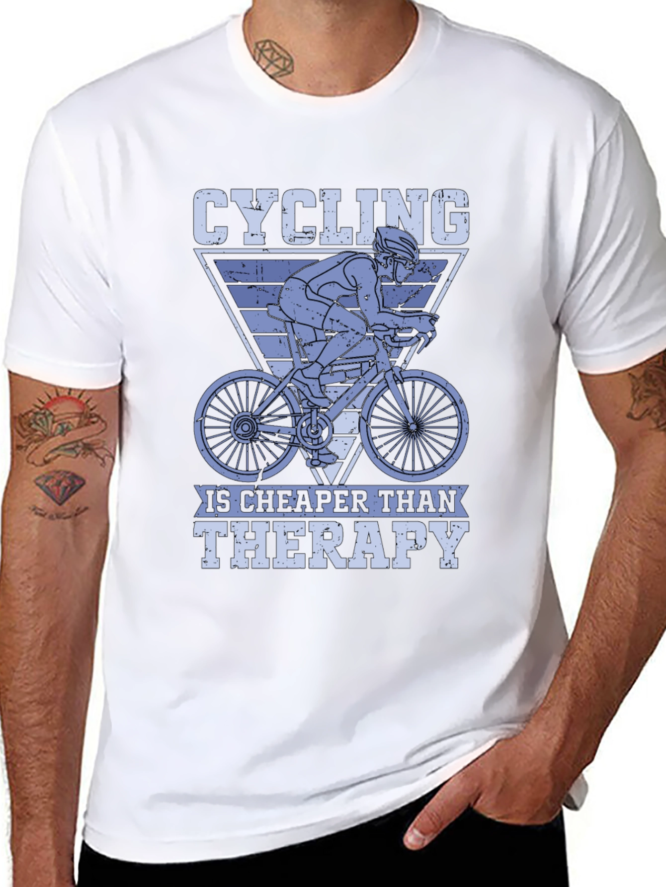 Cycling Is Cheaper Than Therapy T-Shirt